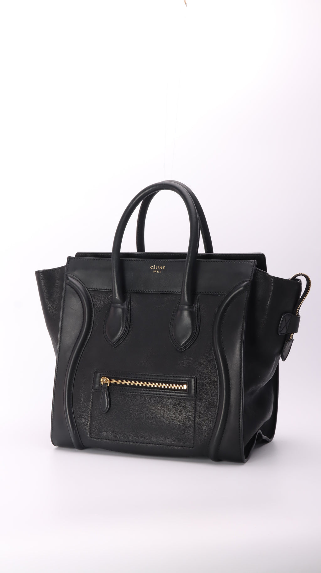 Celine Luggage Mini Handbag - Black