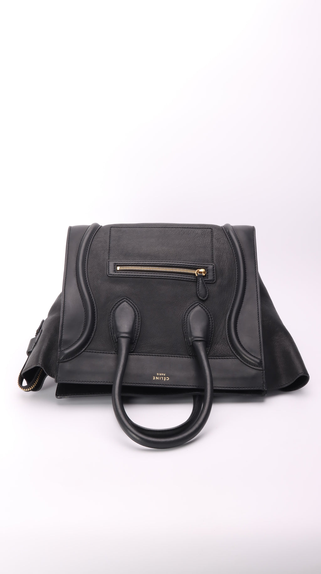 Celine Luggage Mini Handbag - Black