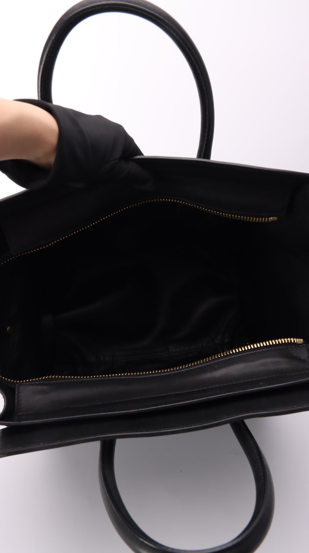 Celine Luggage Mini Handbag - Black