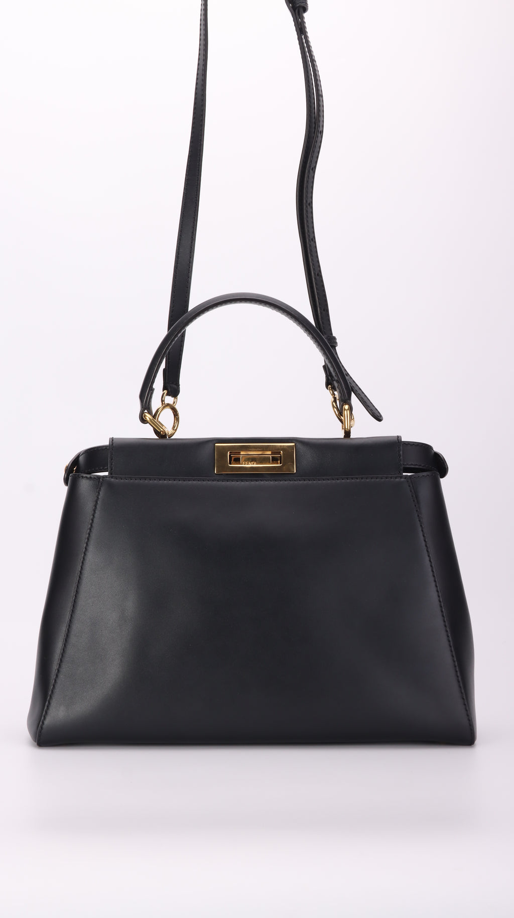 Fendi Peekaboo Shoulder Bag Black