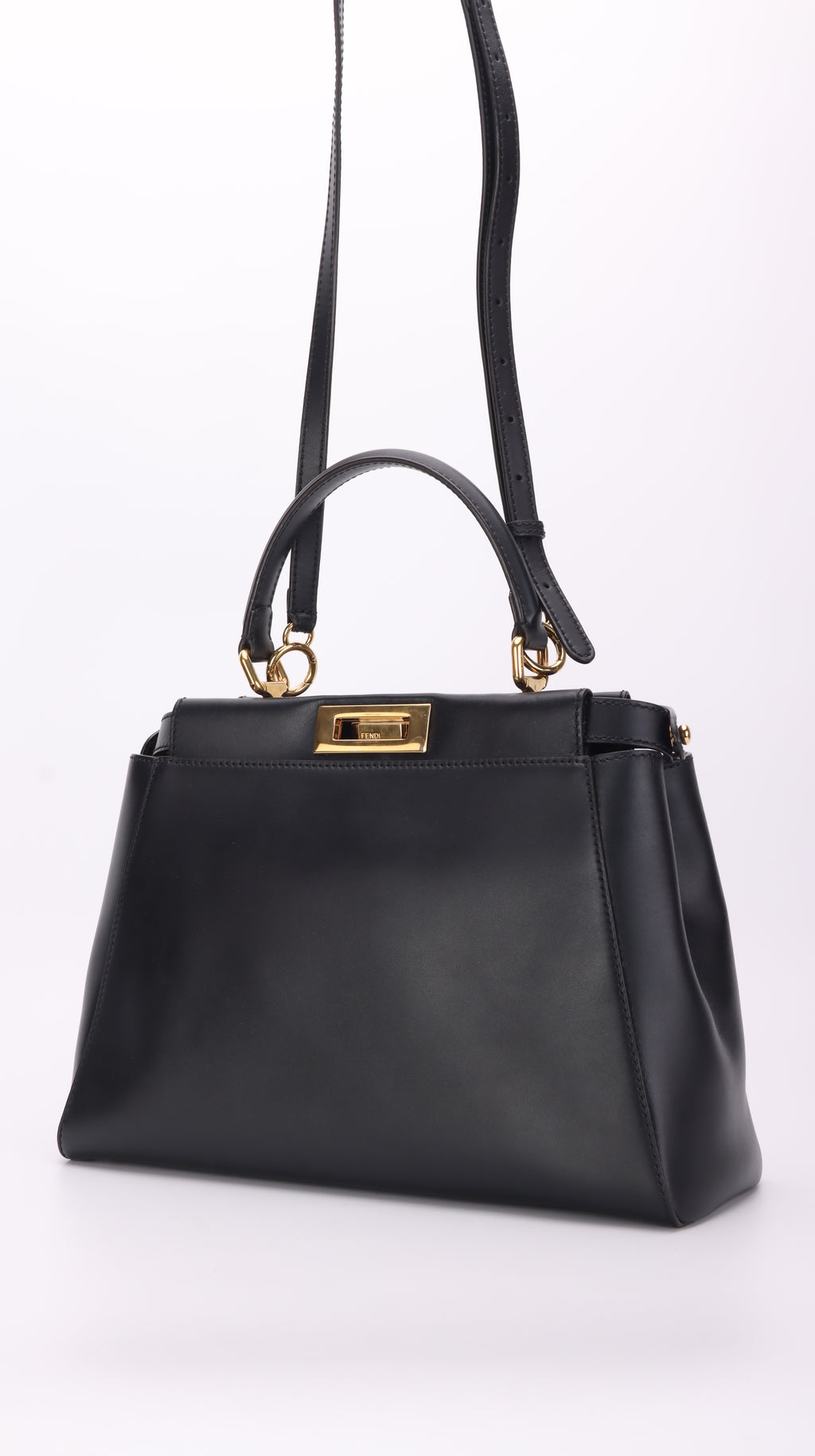 Fendi Peekaboo Shoulder Bag Black