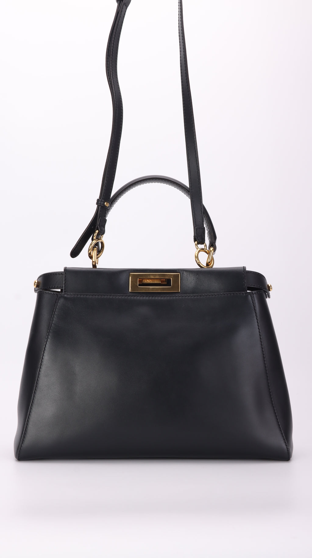 Fendi Peekaboo Shoulder Bag Black