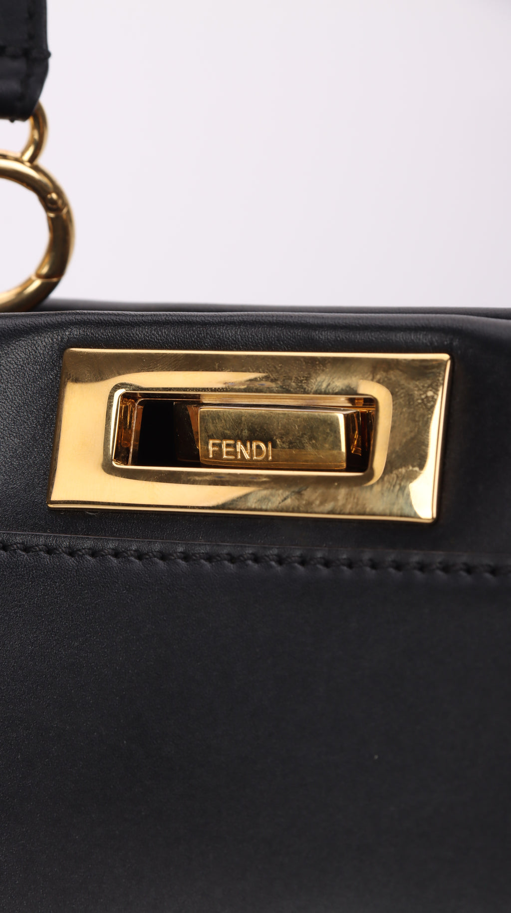 Fendi Peekaboo Shoulder Bag Black