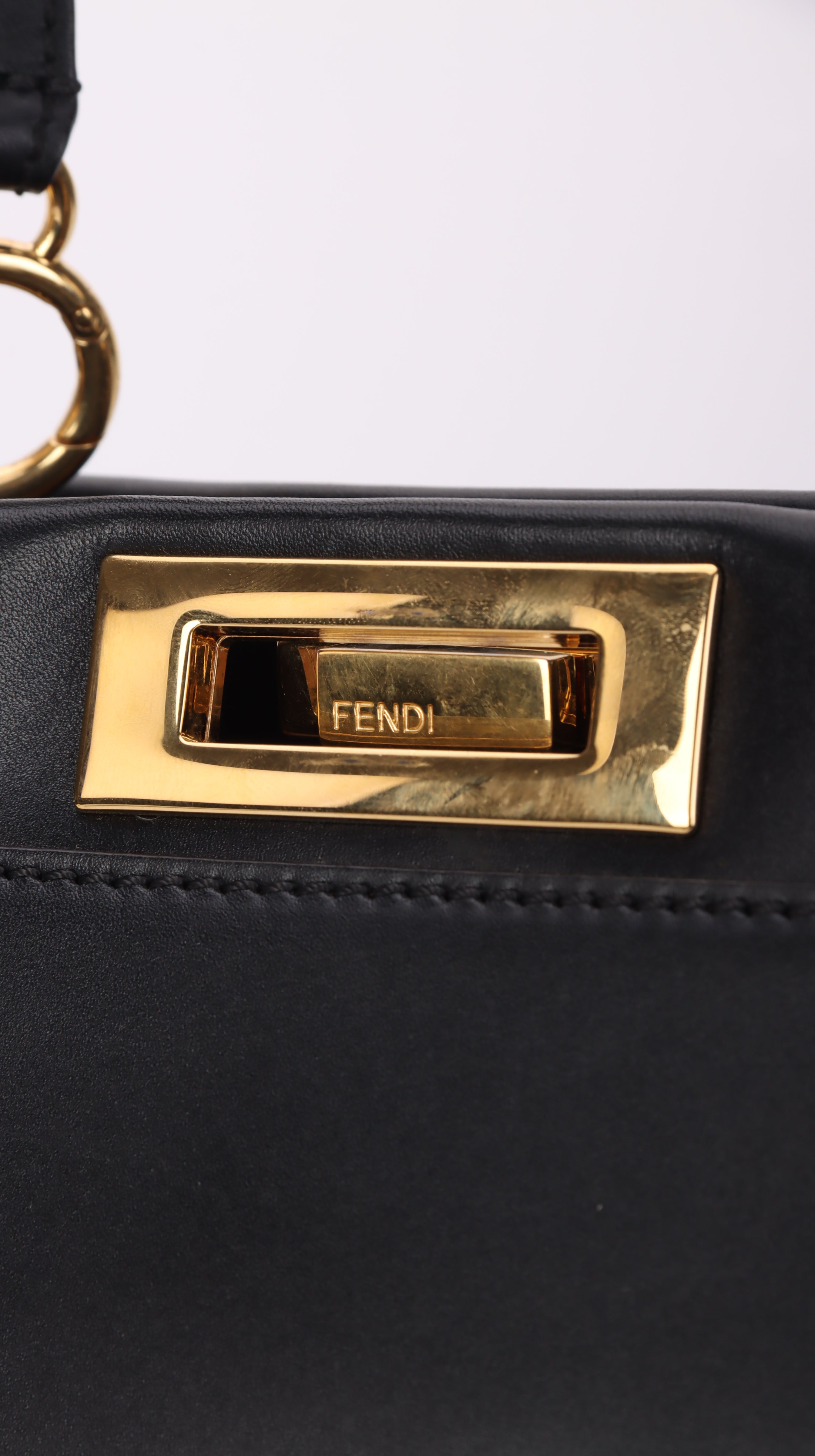 Fendi Peekaboo Shoulder Bag Black