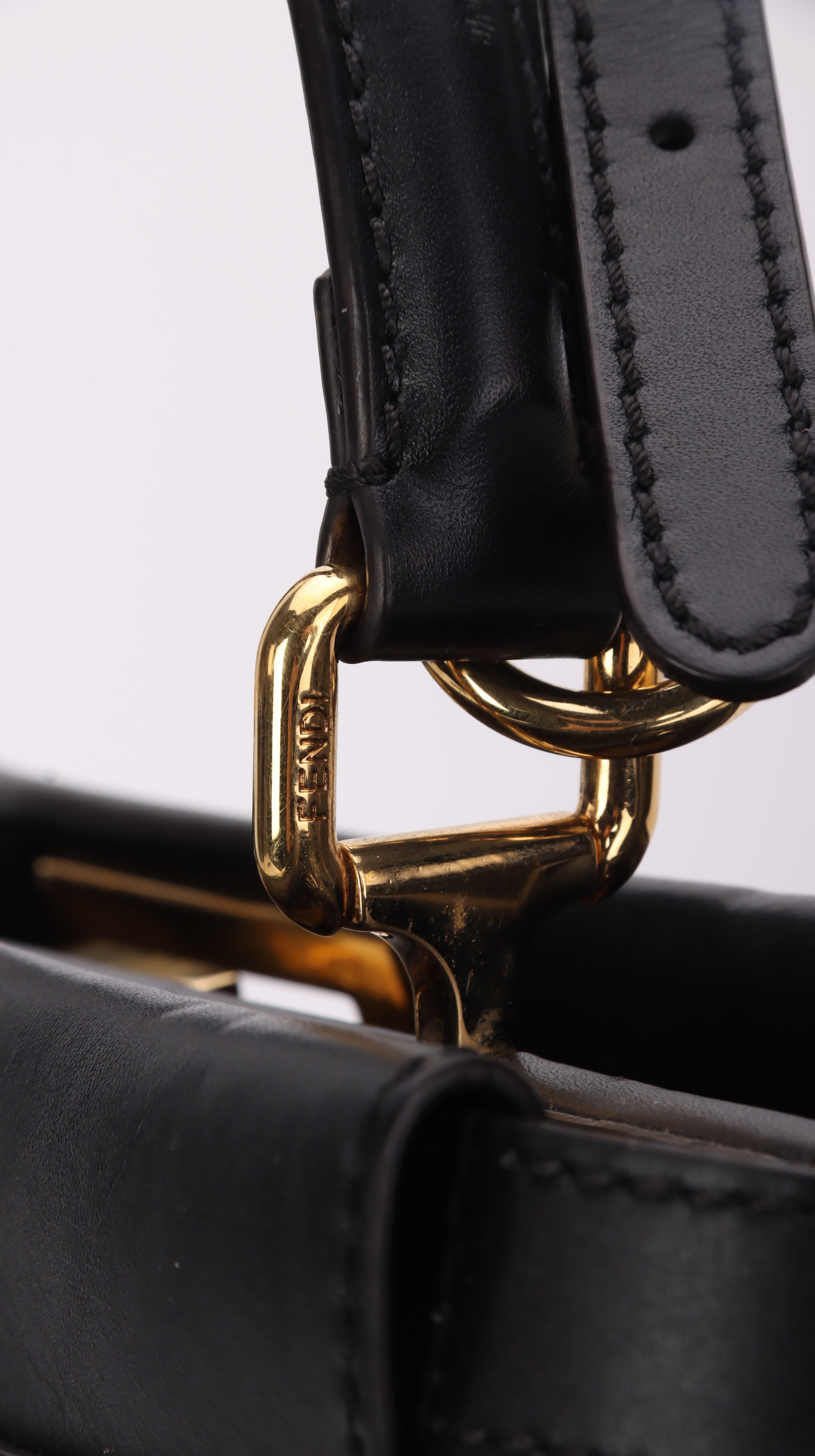 Fendi Peekaboo Shoulder Bag Black