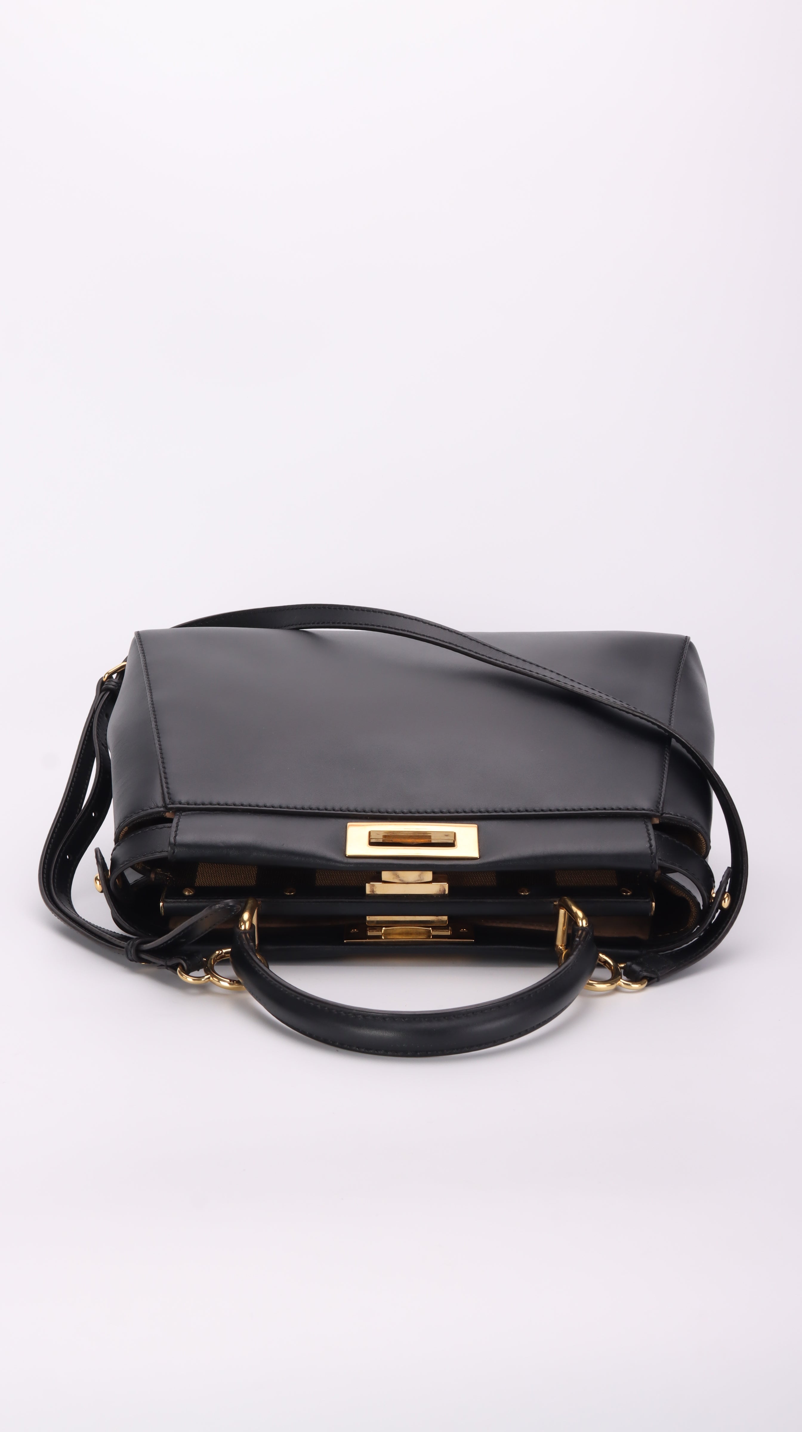 Fendi Peekaboo Shoulder Bag Black