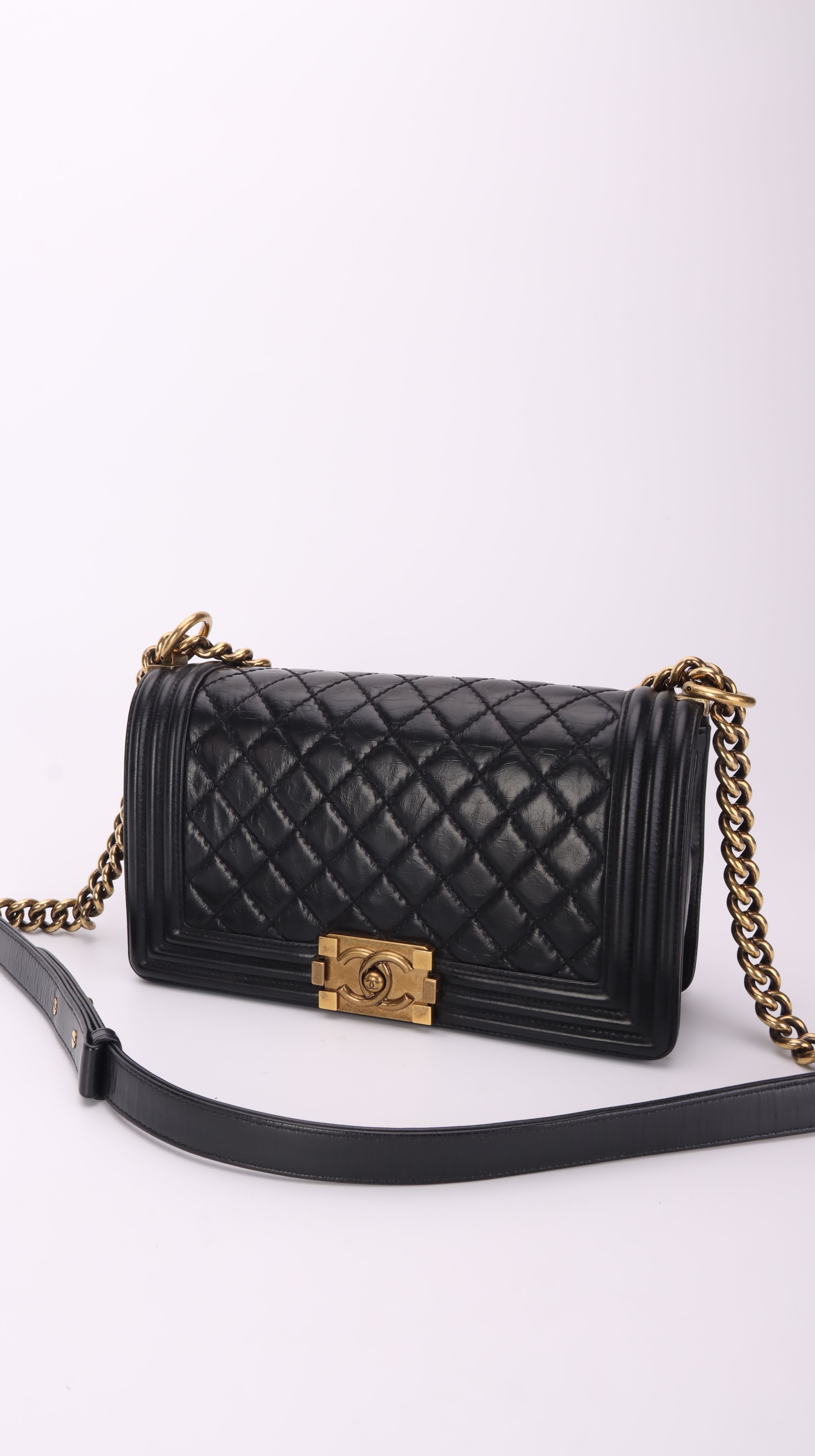 Chanel LeBoy Shoulder Bag Black
