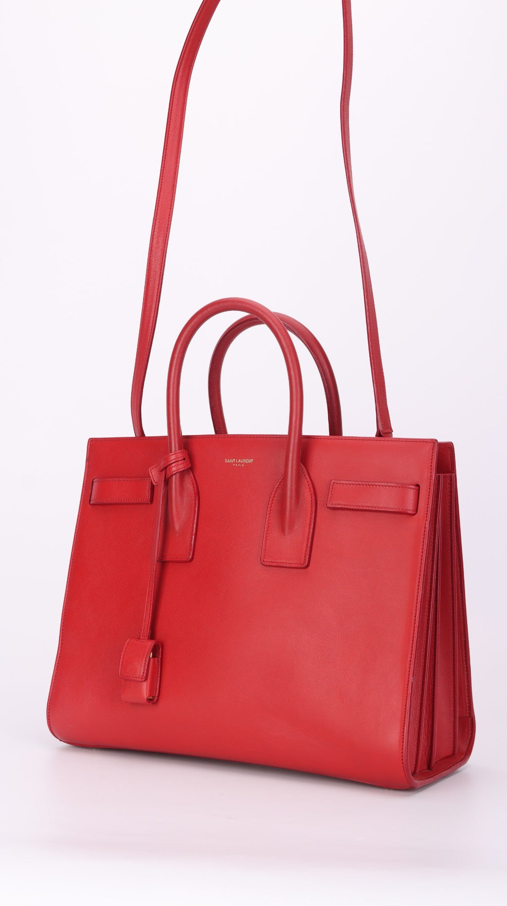 Saint Laurent Sac De Jour Shoulder Bag - Red