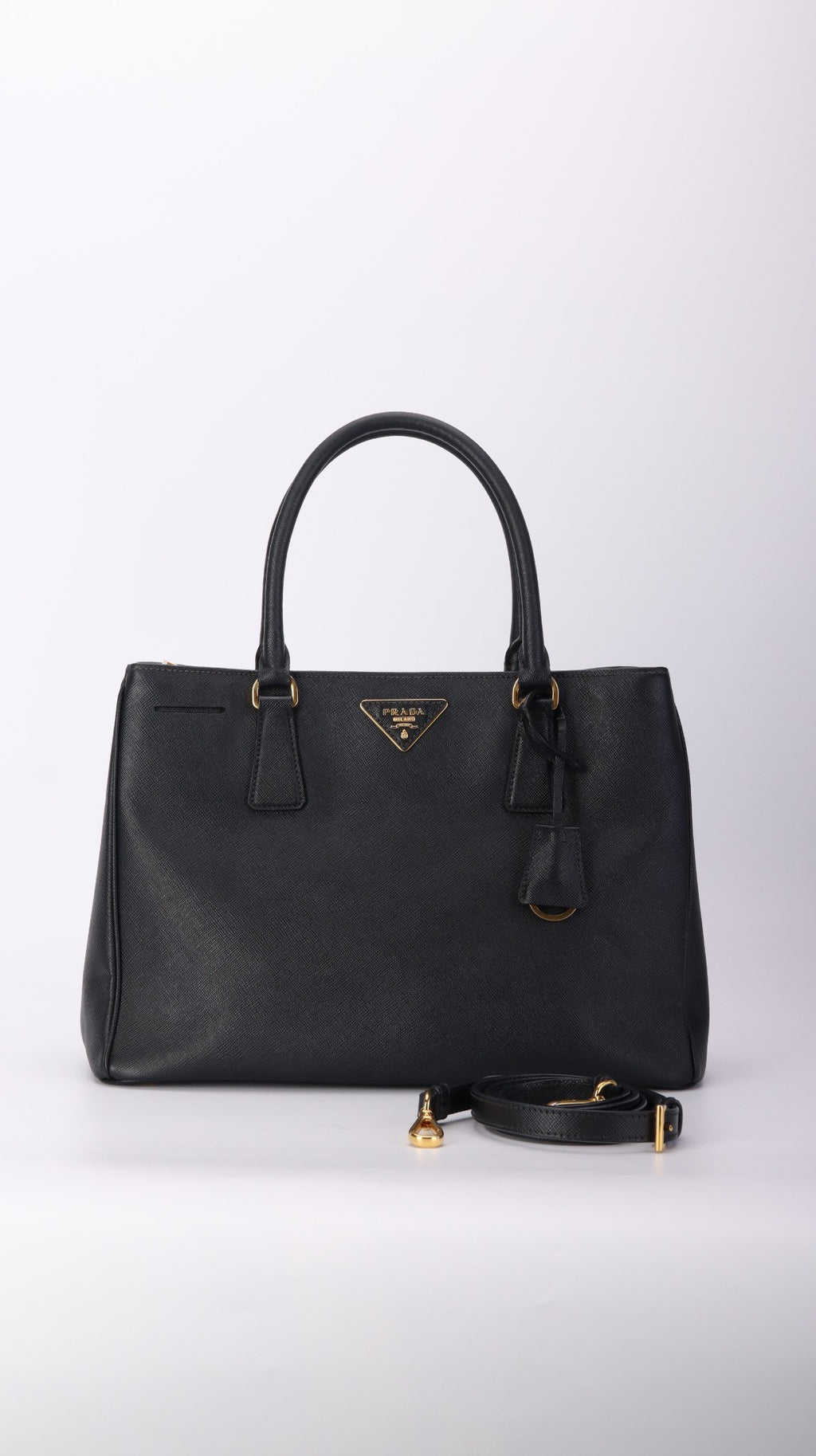 Prada Galleria Saffiano Shoulder Bag - Black