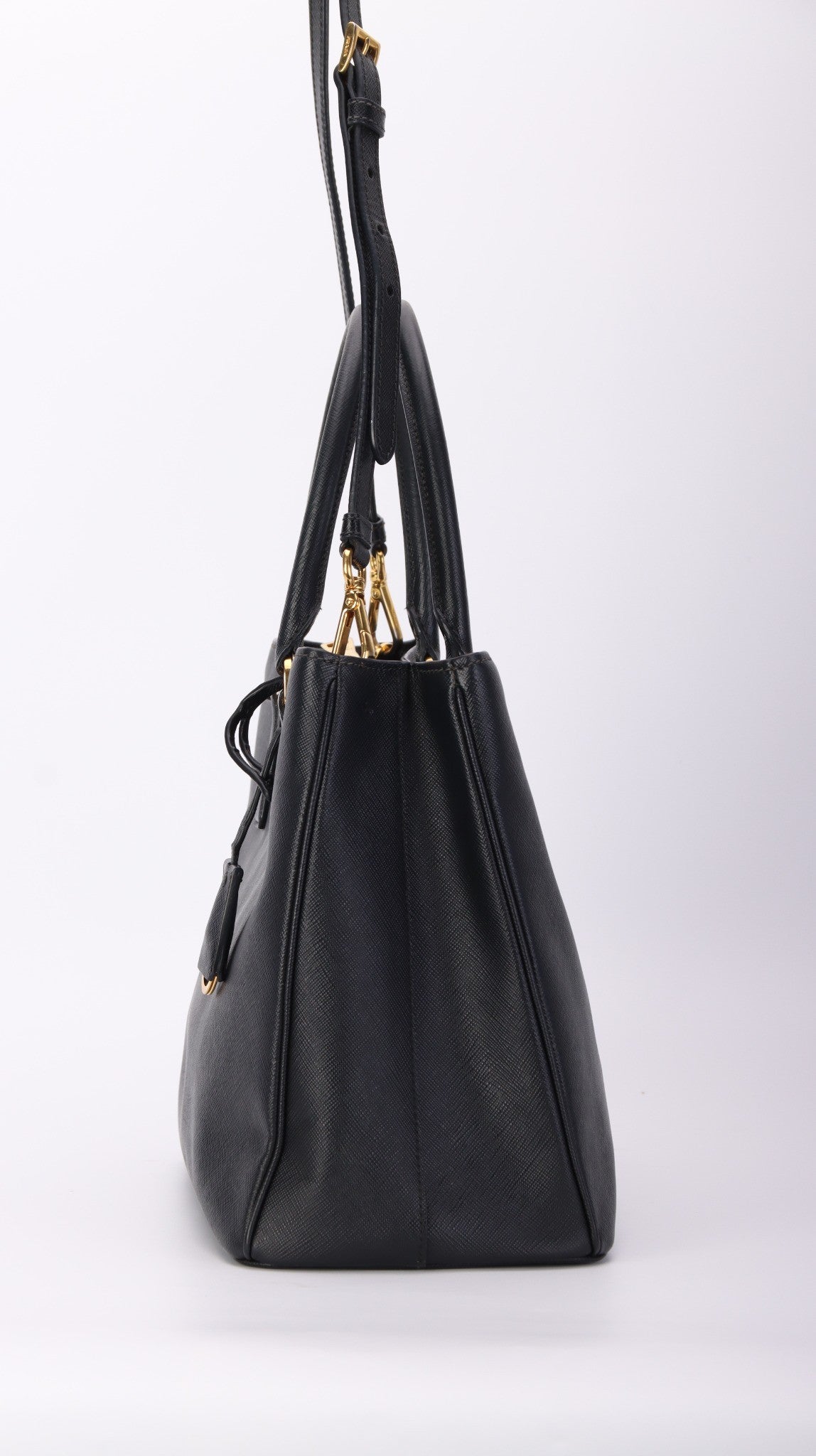 Prada Galleria Saffiano Shoulder Bag - Black
