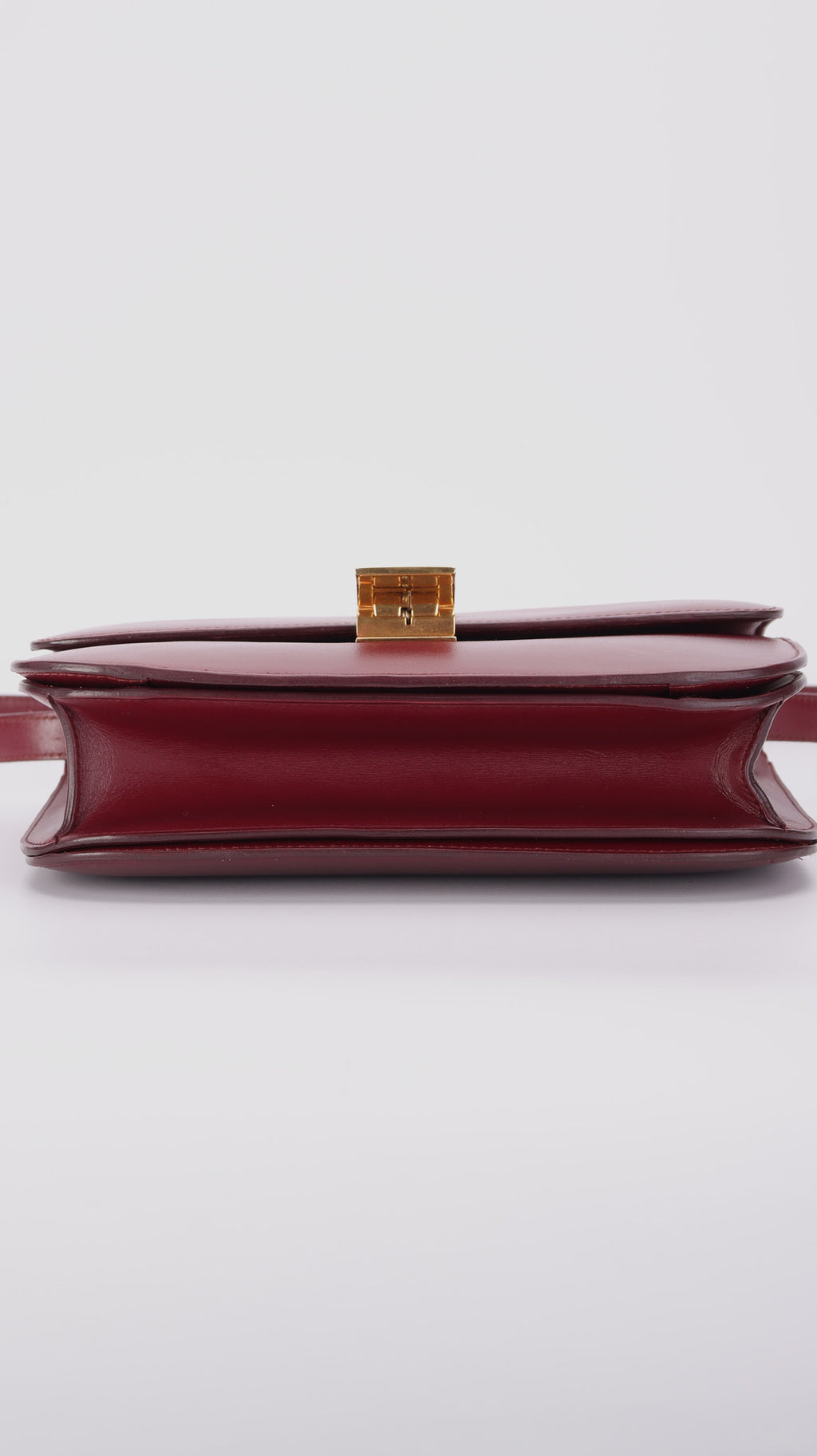 Celine Box Shoulder Bag - Burgundy