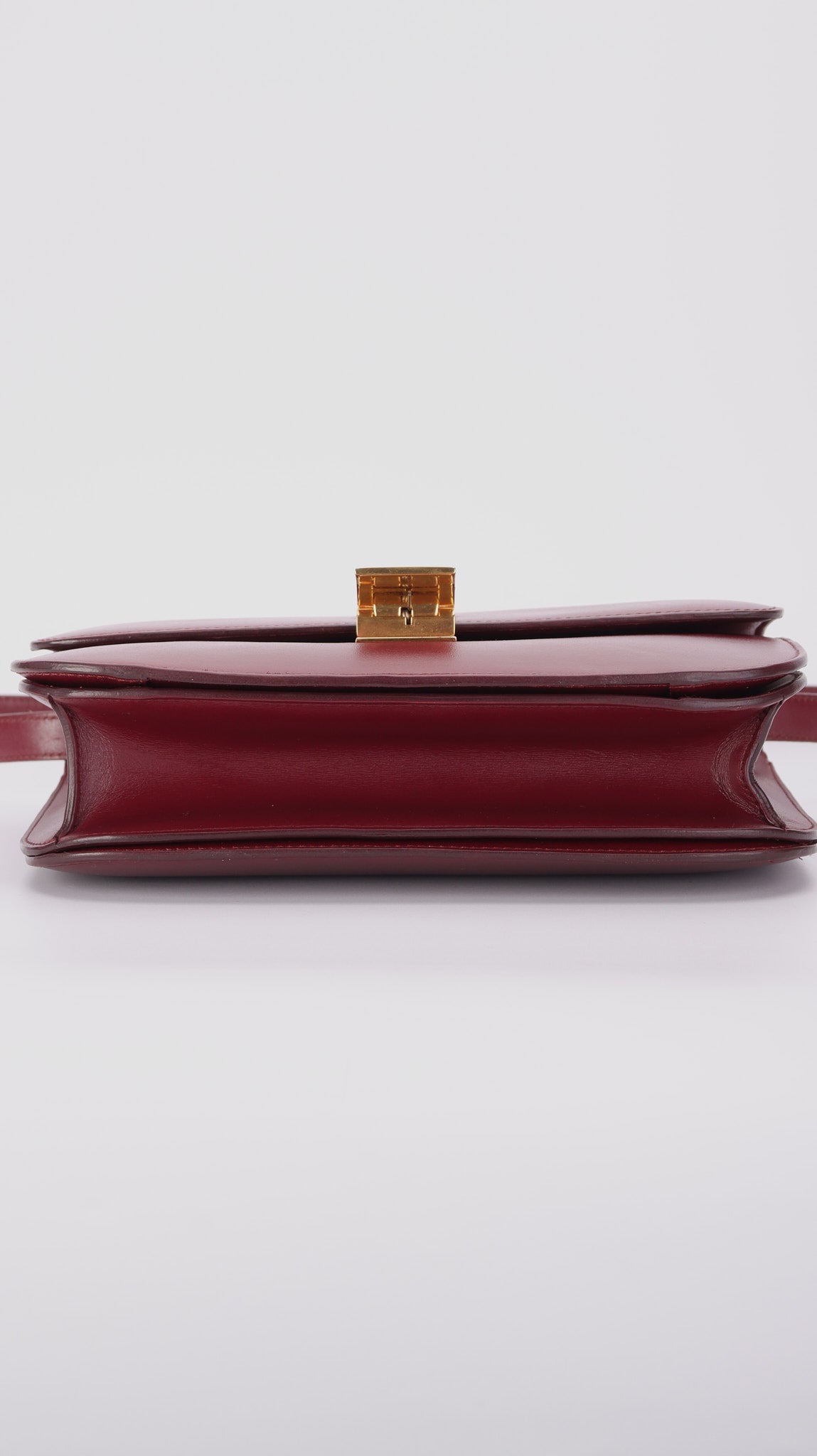 Celine Box Shoulder Bag - Burgundy