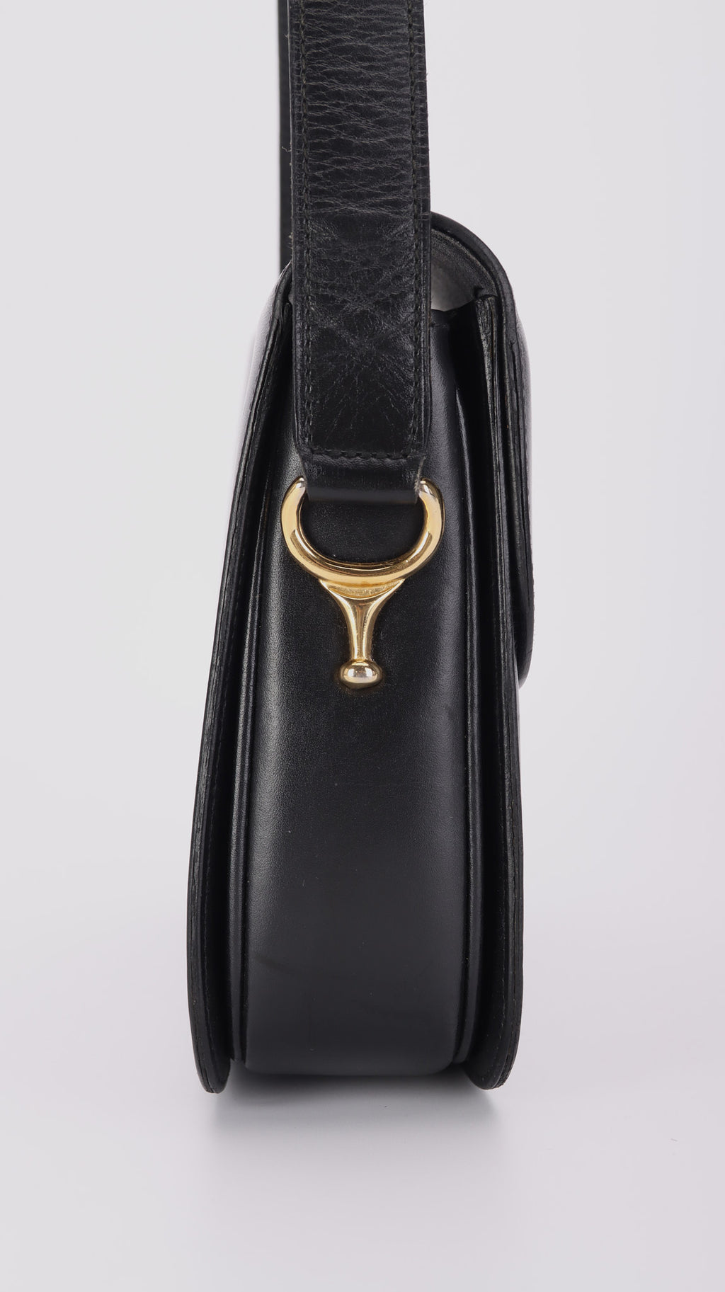 Celine Vintage Box Shoulder Bag - Black