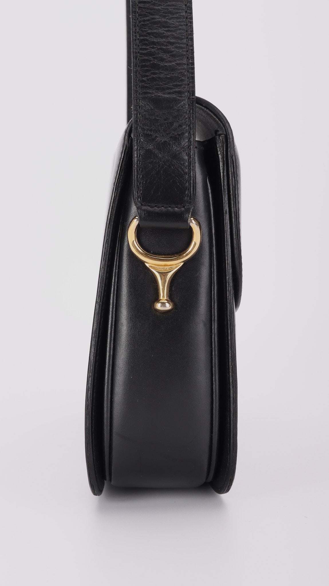 Celine Vintage Box Shoulder Bag - Black