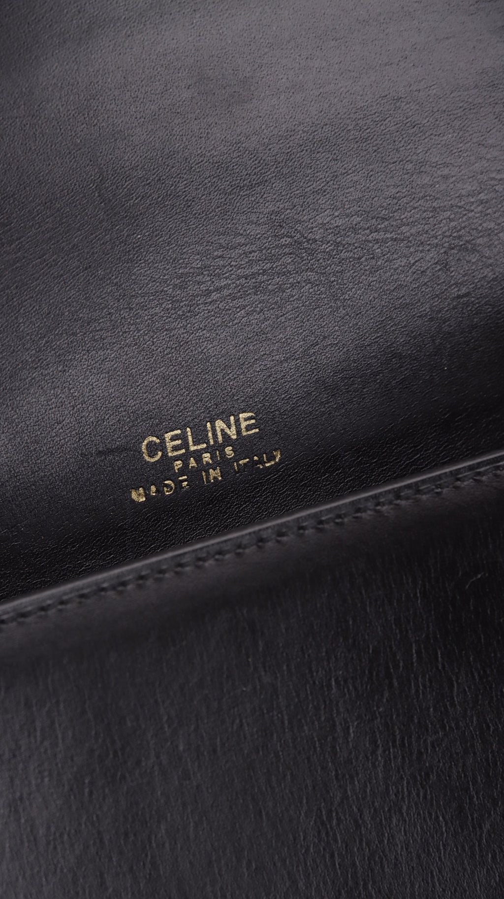 Celine Vintage Box Shoulder Bag - Black
