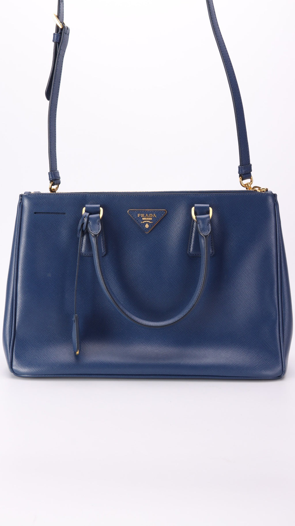 Prada Galleria Saffiano Shoulder Bag - Blue