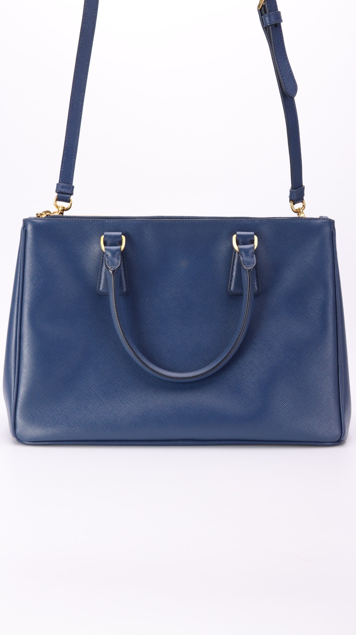 Prada Galleria Saffiano Shoulder Bag - Blue
