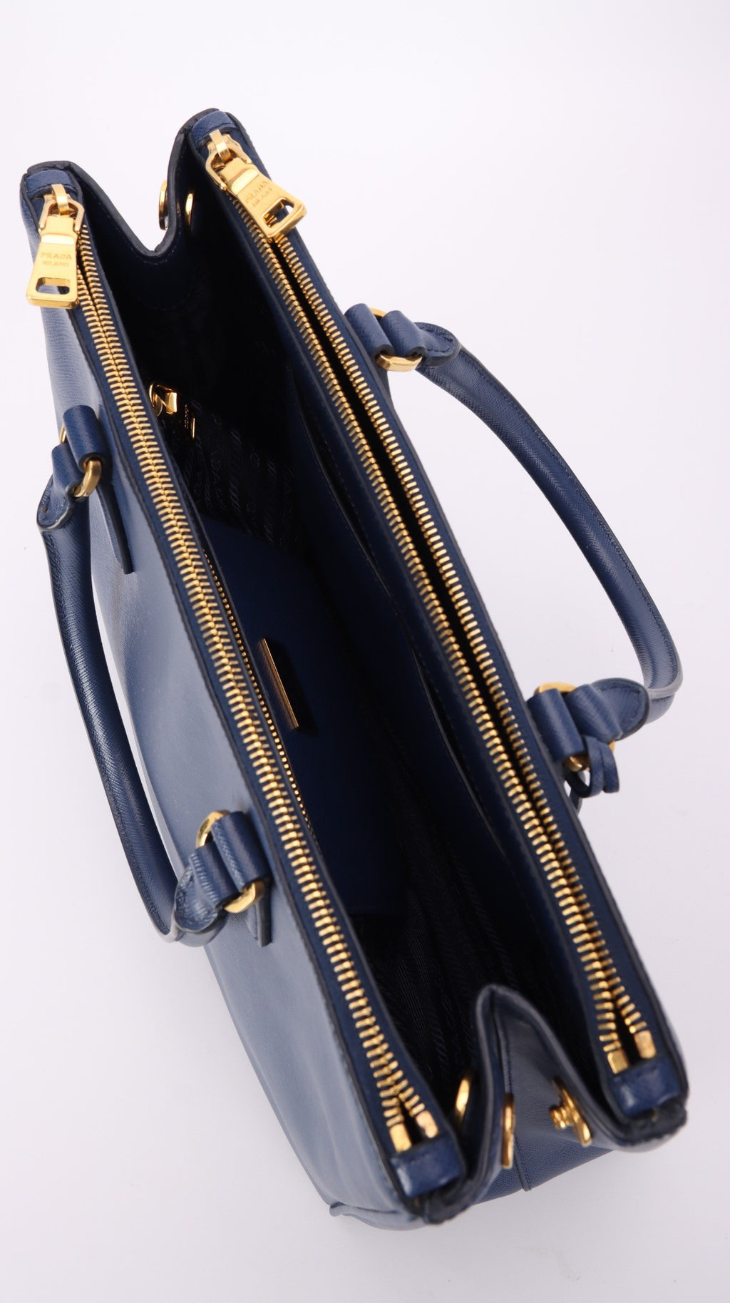Prada Galleria Saffiano Shoulder Bag - Blue