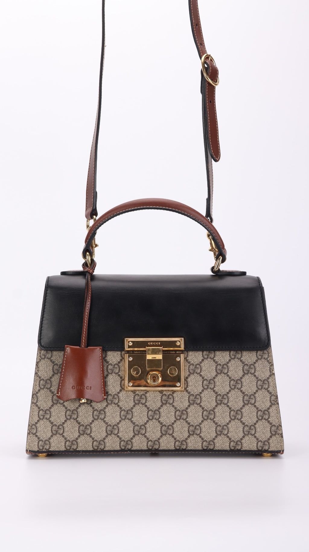 Gucci Padlock Shoulder Bag - Black