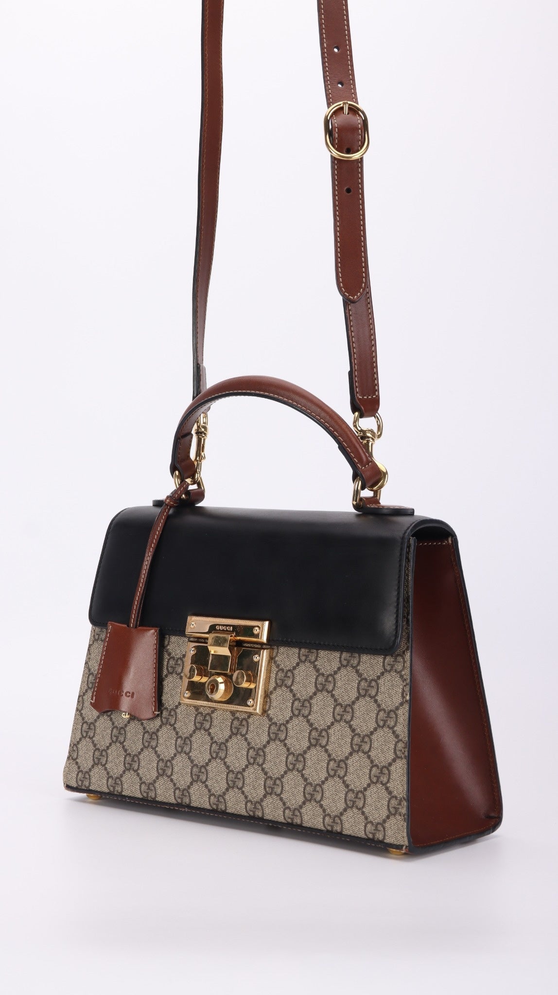 Gucci Padlock Shoulder Bag - Black