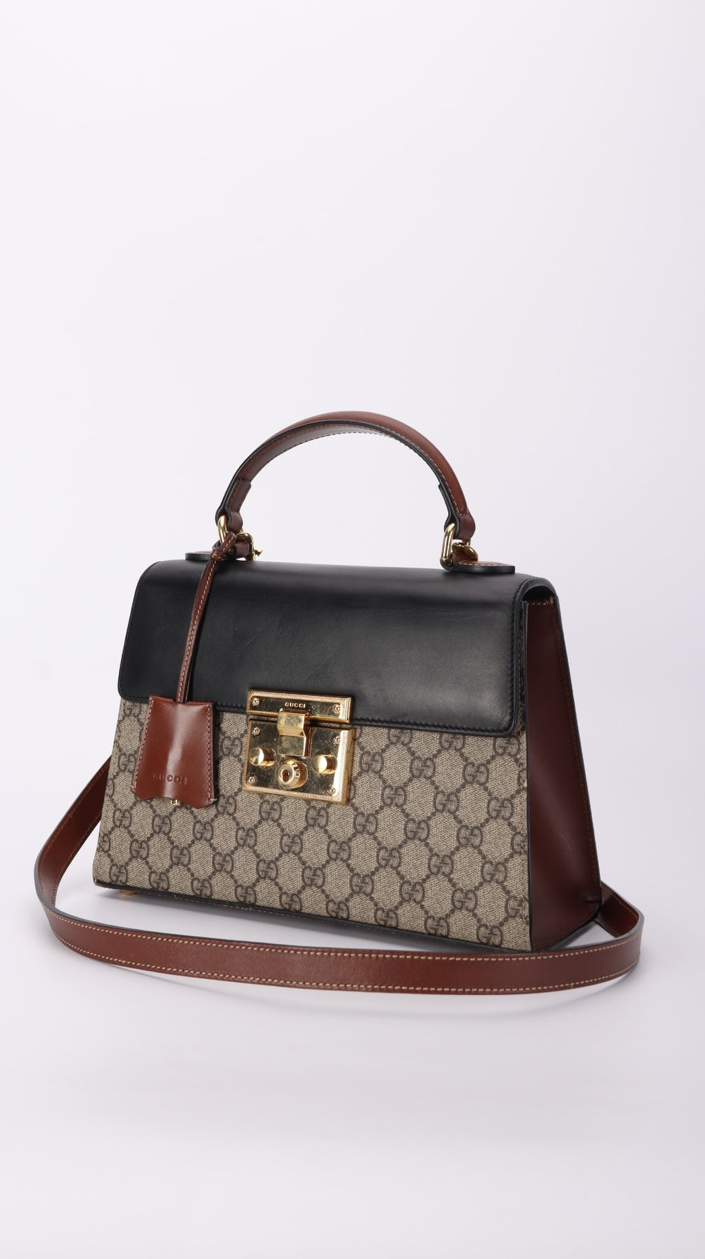 Gucci Padlock Shoulder Bag - Black