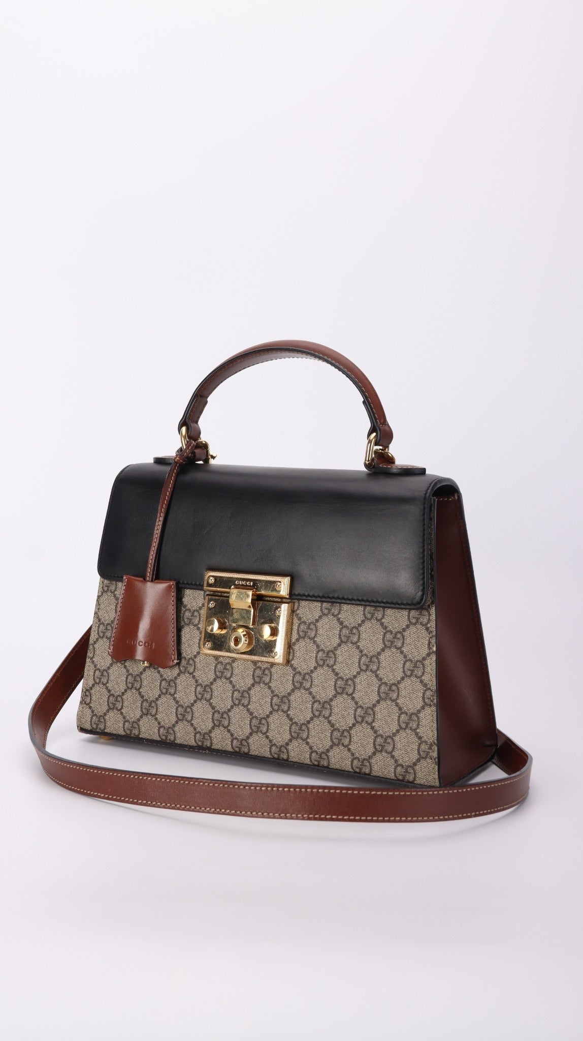 Gucci Padlock Shoulder Bag - Black