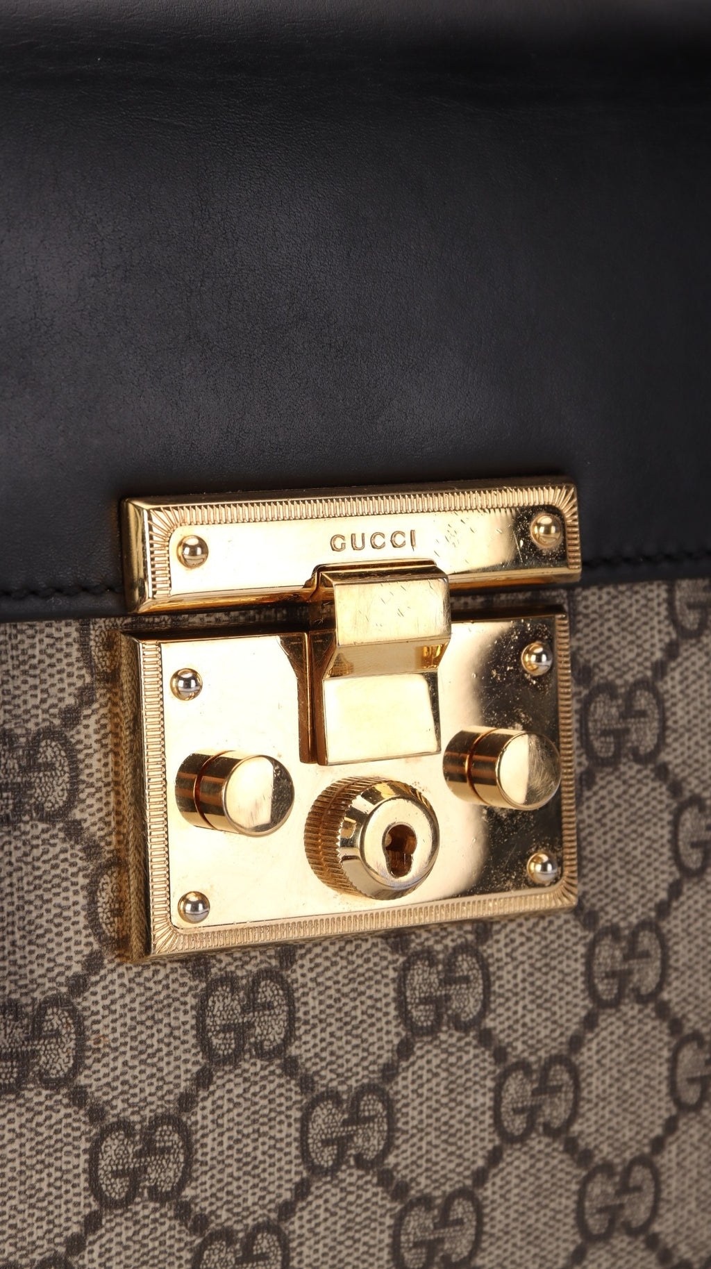 Gucci Padlock Shoulder Bag - Black