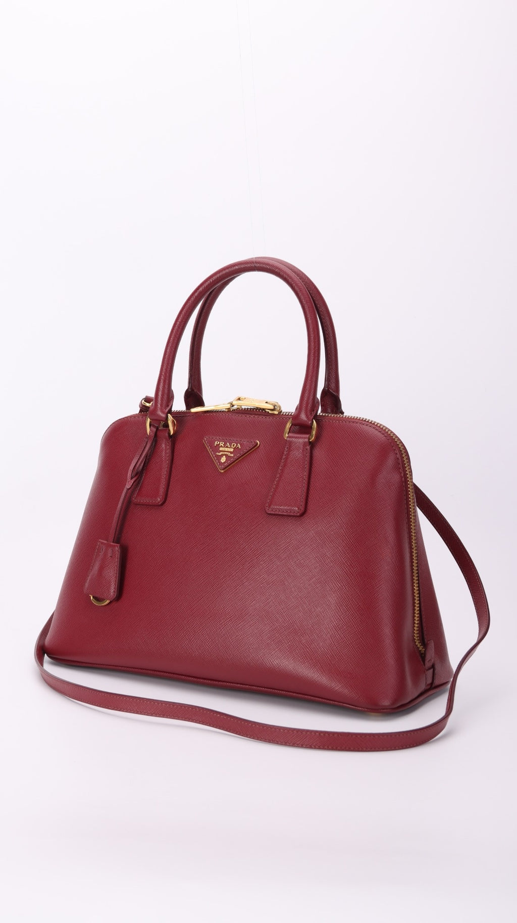 Prada Promenade Shoulder Bag - Burgundy