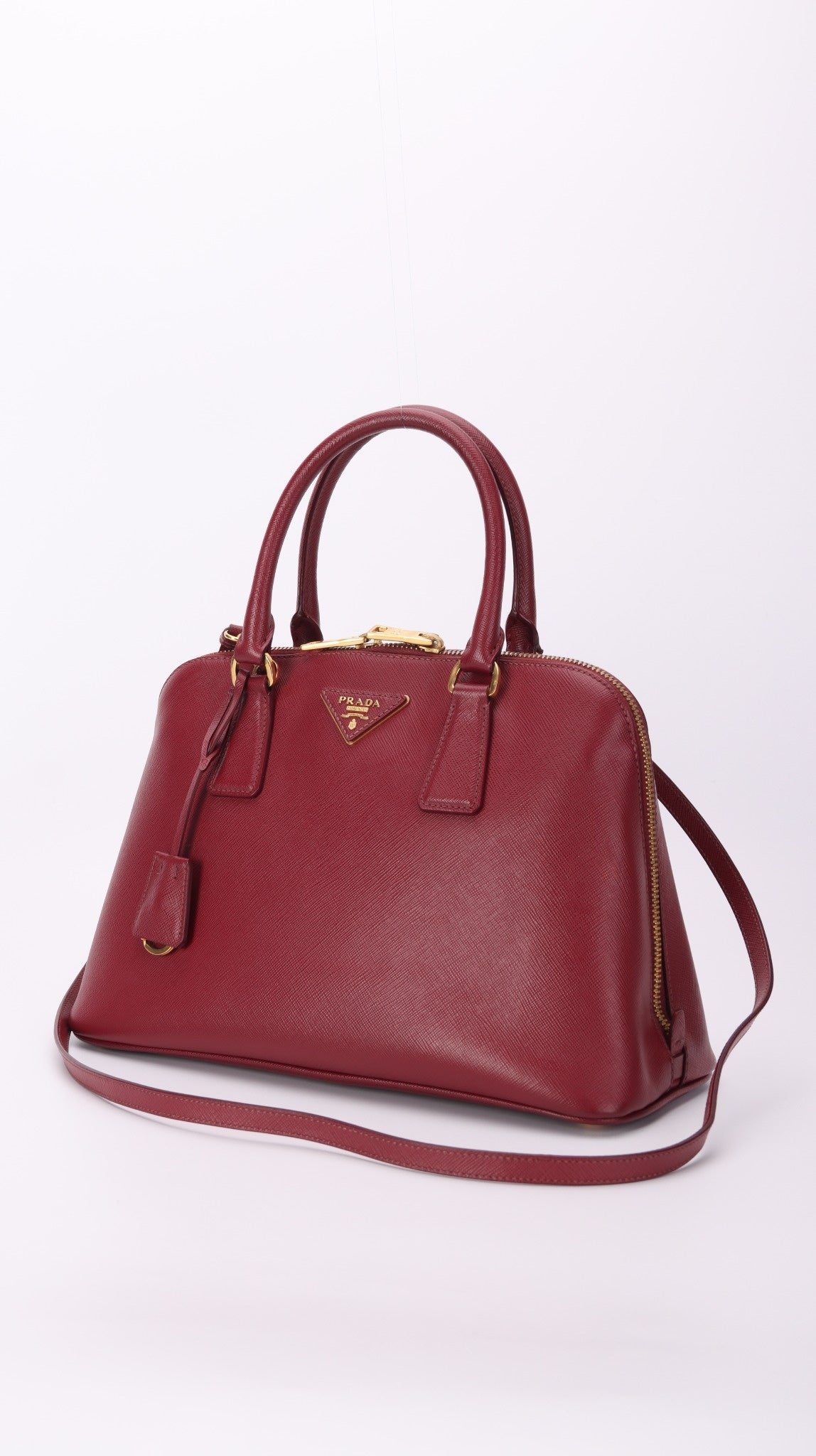 Prada Promenade Shoulder Bag - Burgundy