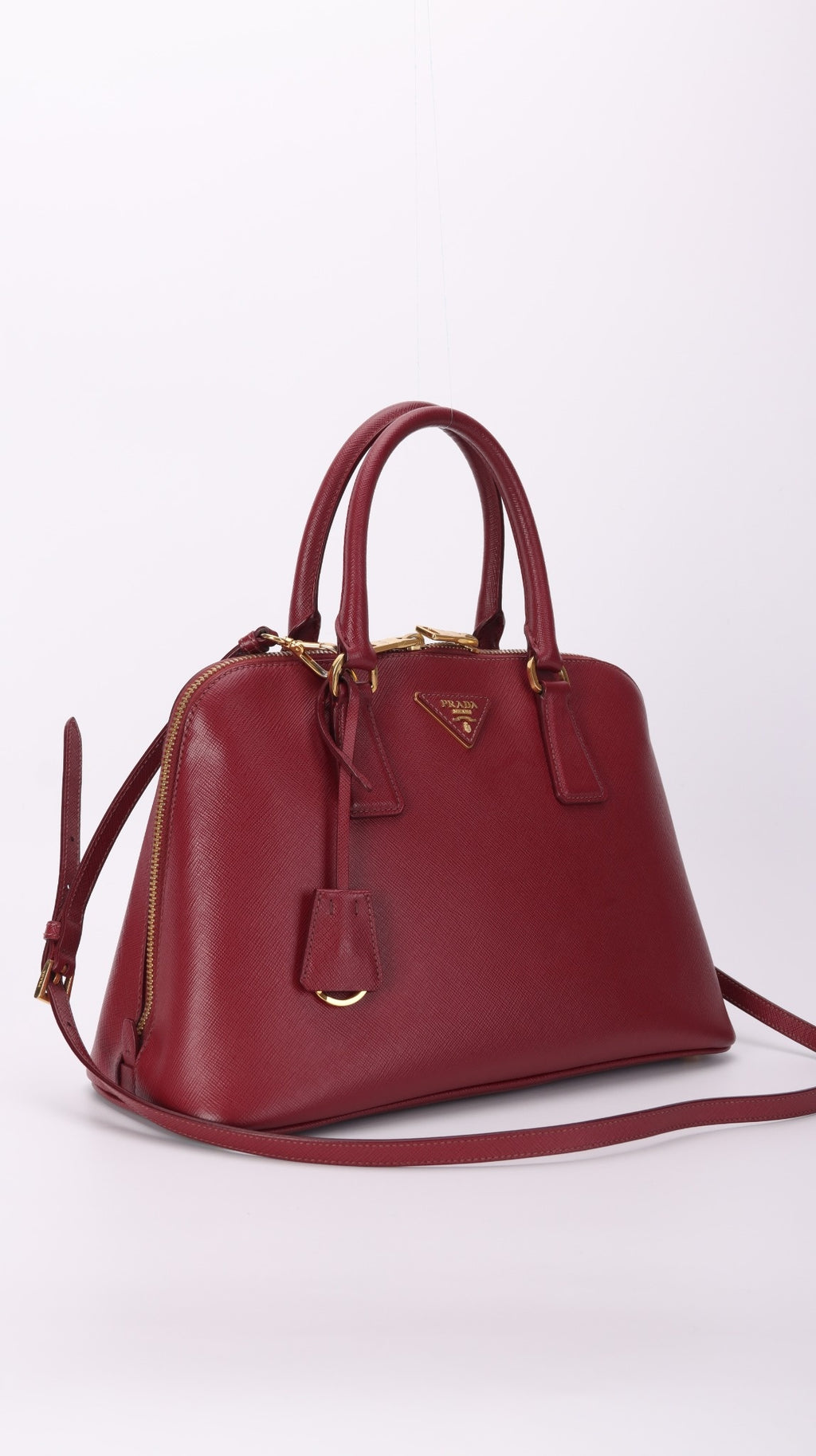 Prada Promenade Shoulder Bag - Burgundy