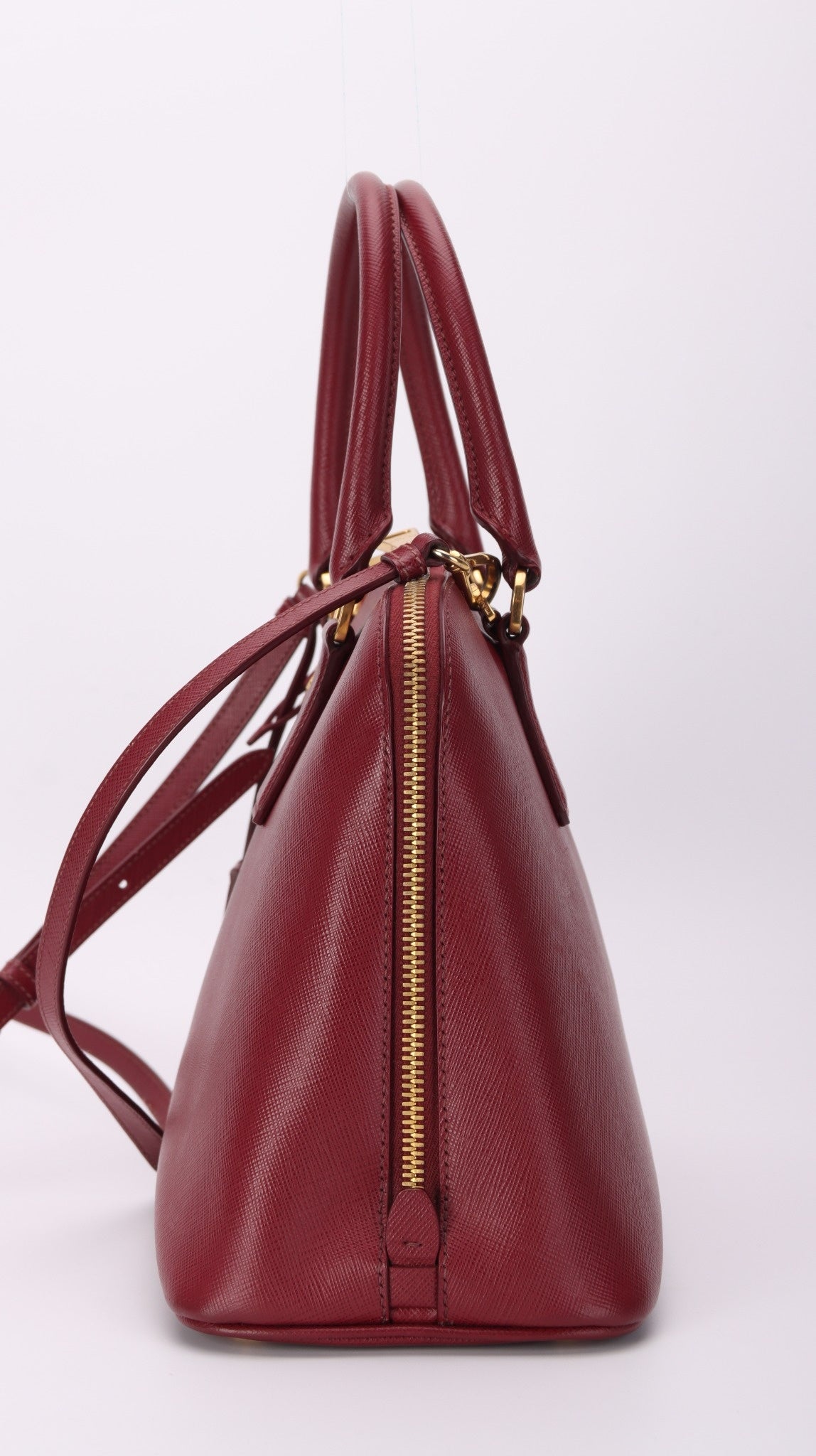 Prada Promenade Shoulder Bag - Burgundy