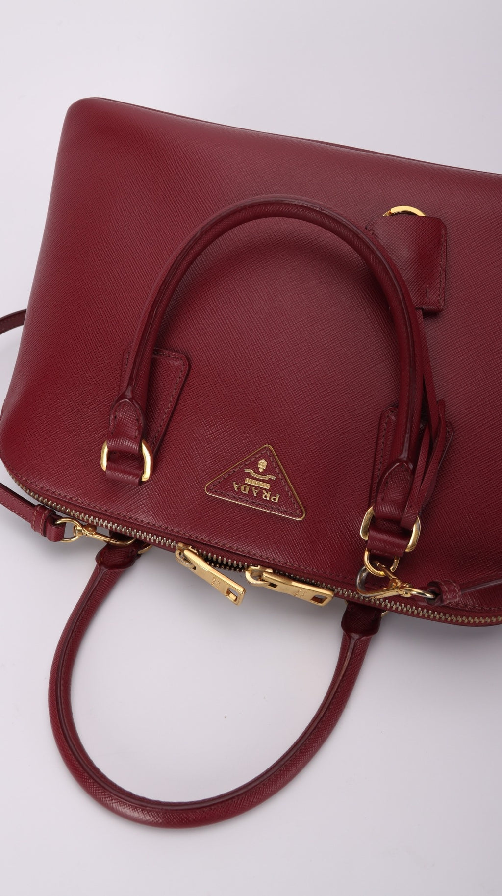 Prada Promenade Shoulder Bag - Burgundy