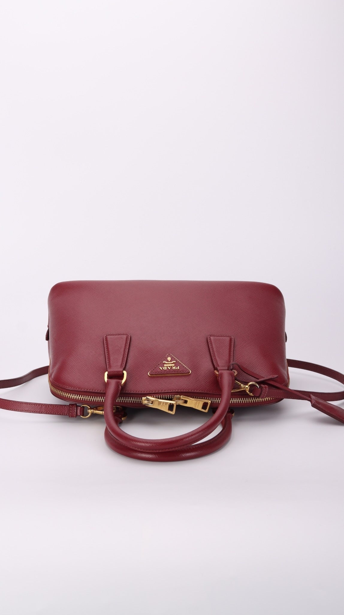 Prada Promenade Shoulder Bag - Burgundy