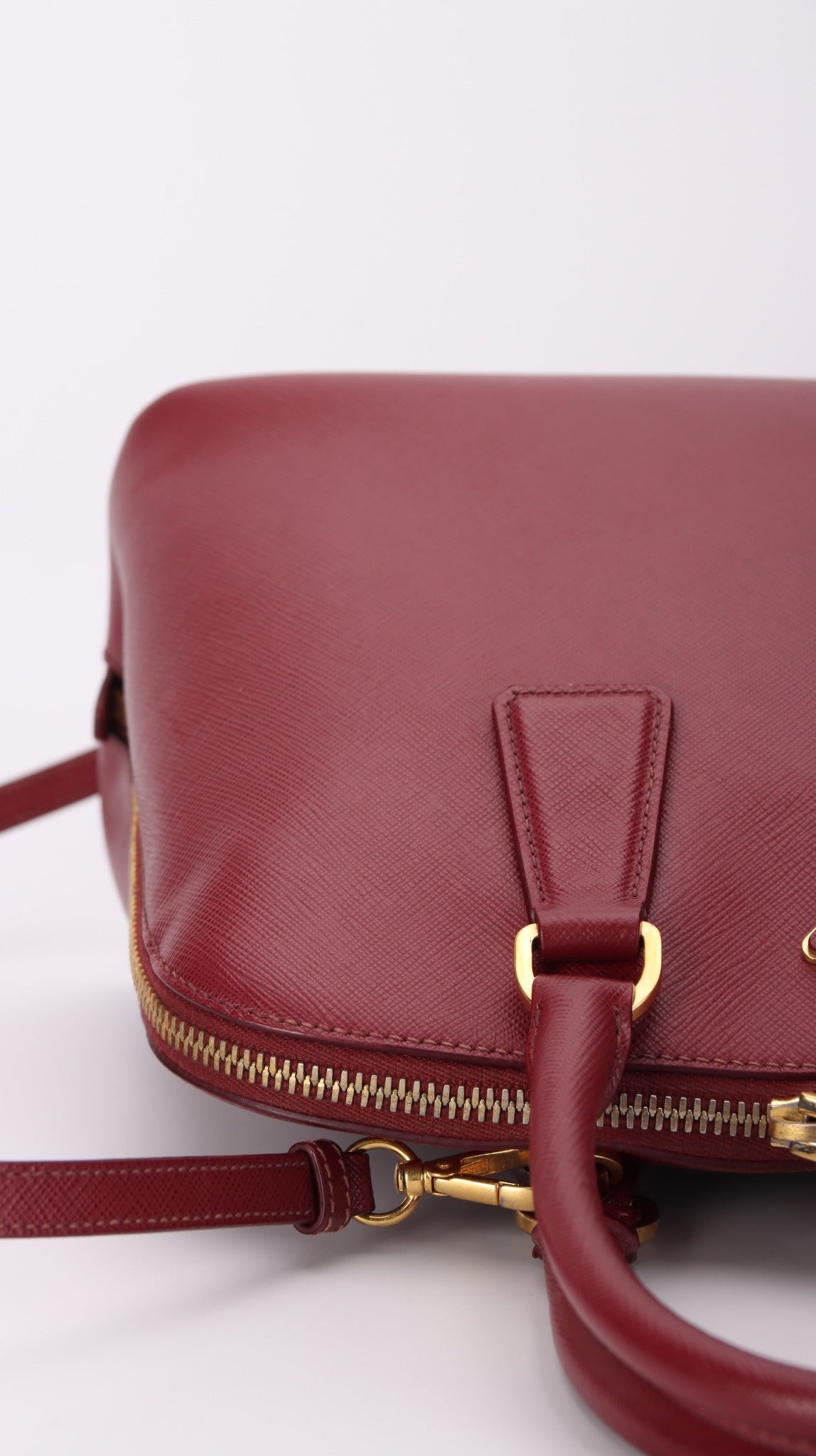 Prada Promenade Shoulder Bag - Burgundy
