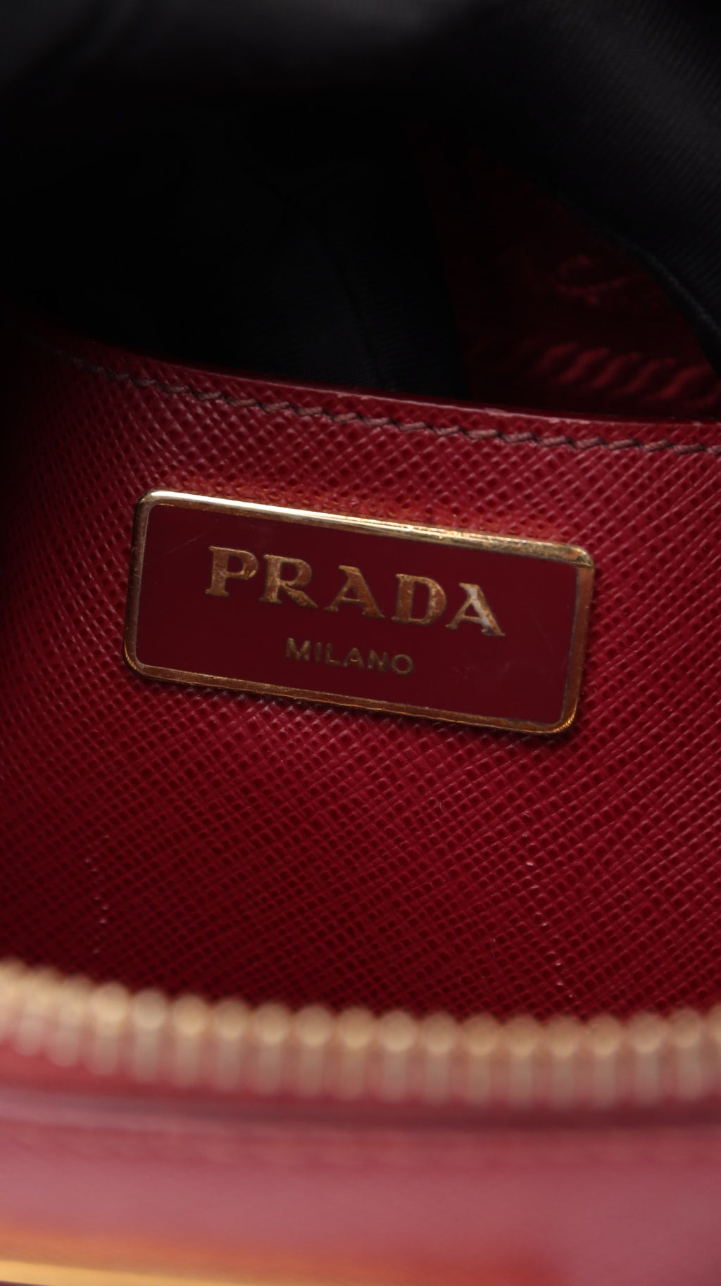 Prada Promenade Shoulder Bag - Burgundy
