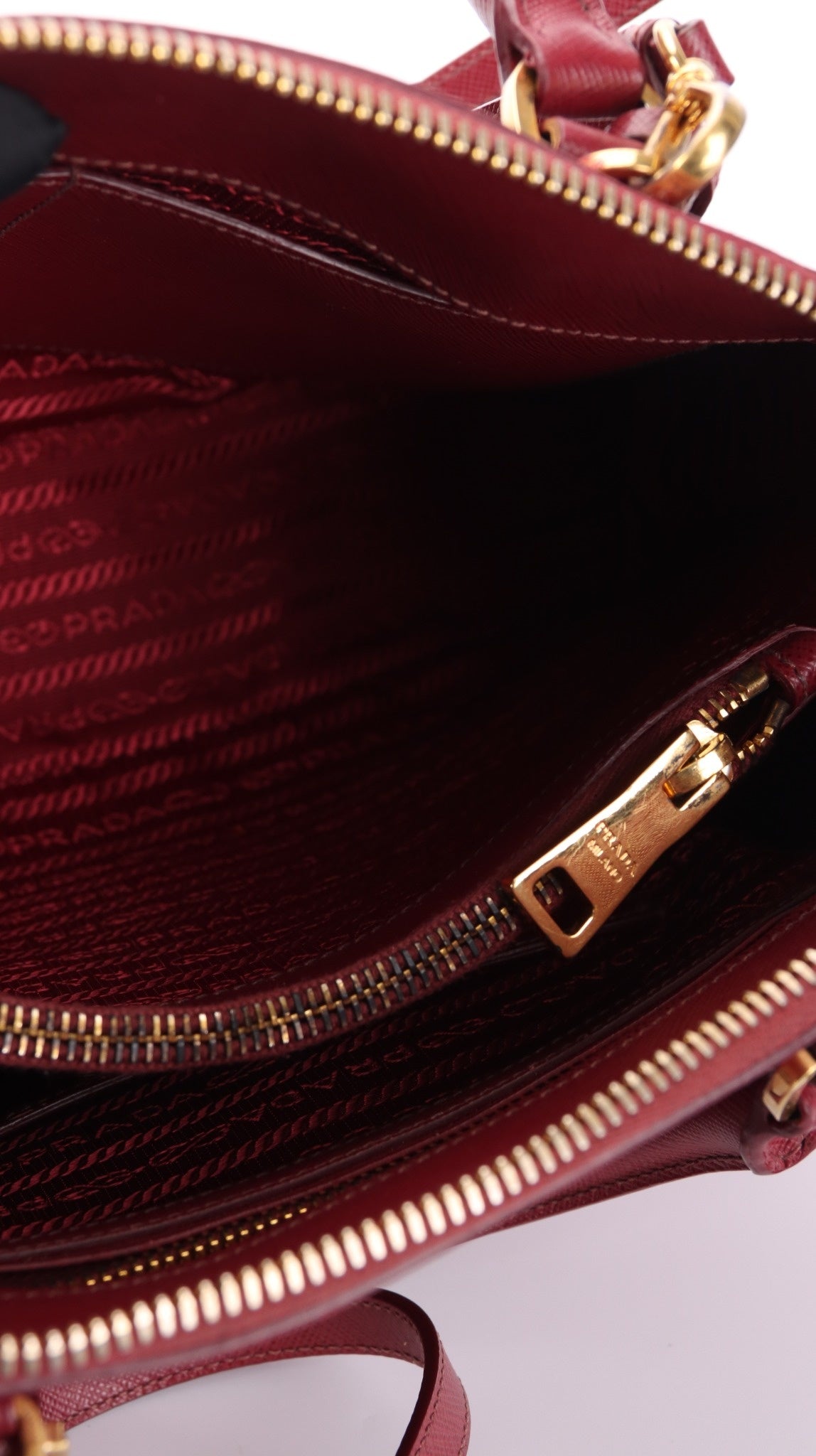 Prada Promenade Shoulder Bag - Burgundy