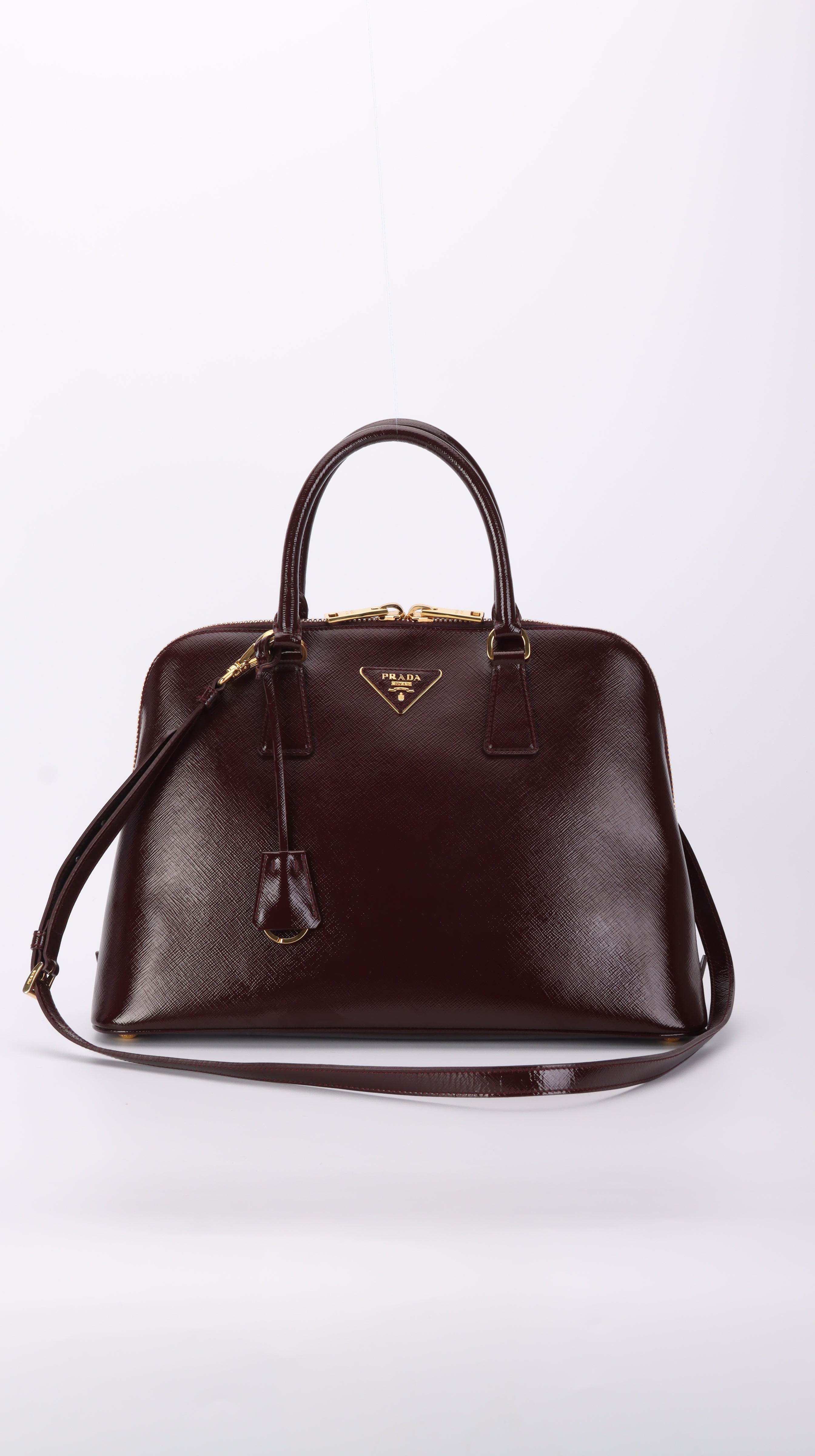 Prada Promenade Shoulder Bag - Burgundy
