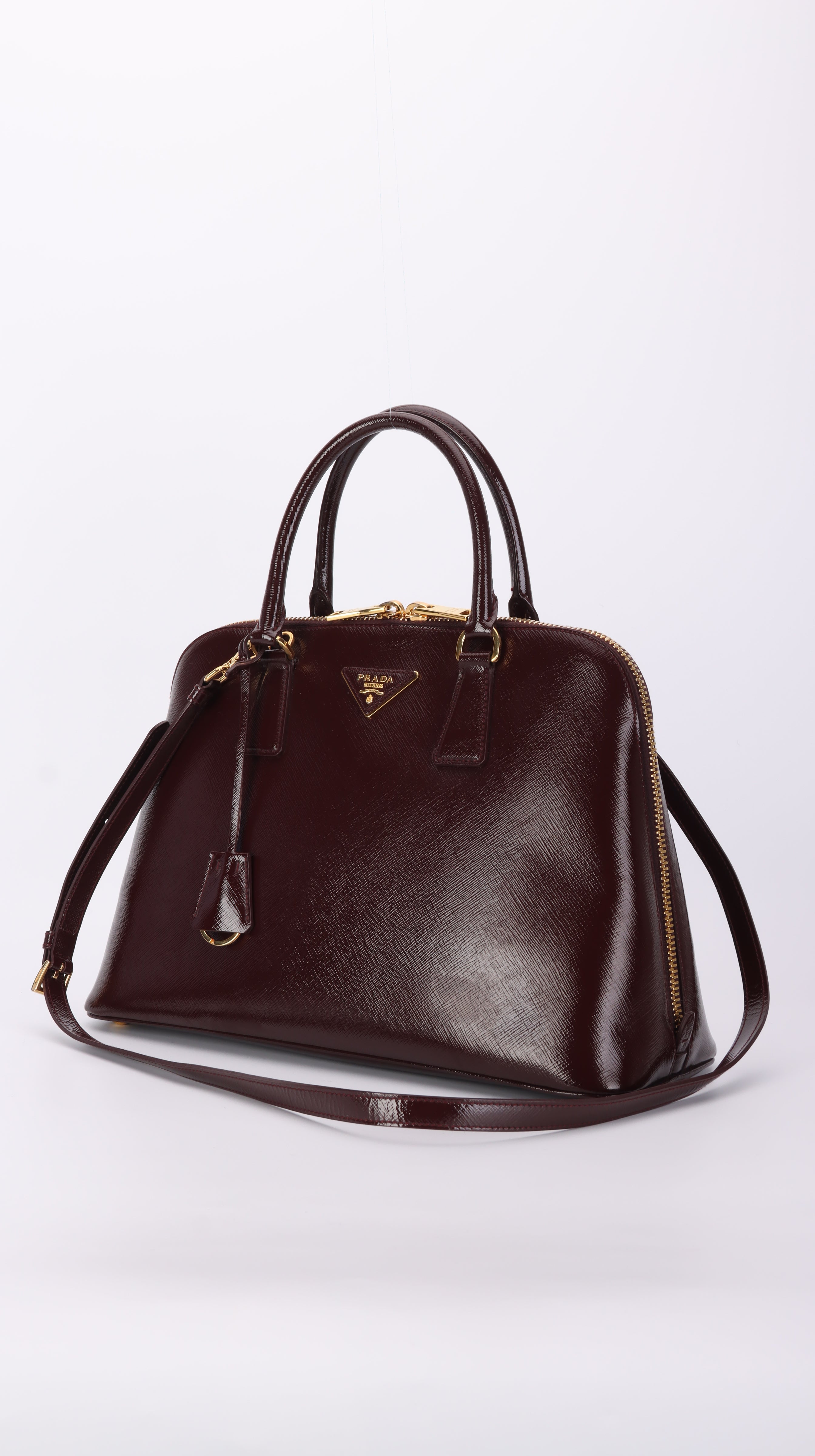 Prada Promenade Shoulder Bag - Burgundy