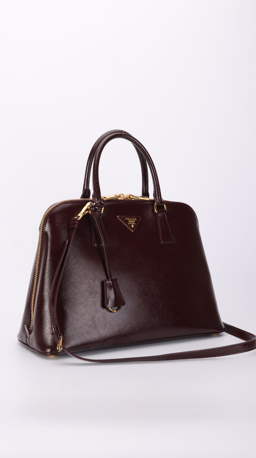 Prada Promenade Shoulder Bag - Burgundy