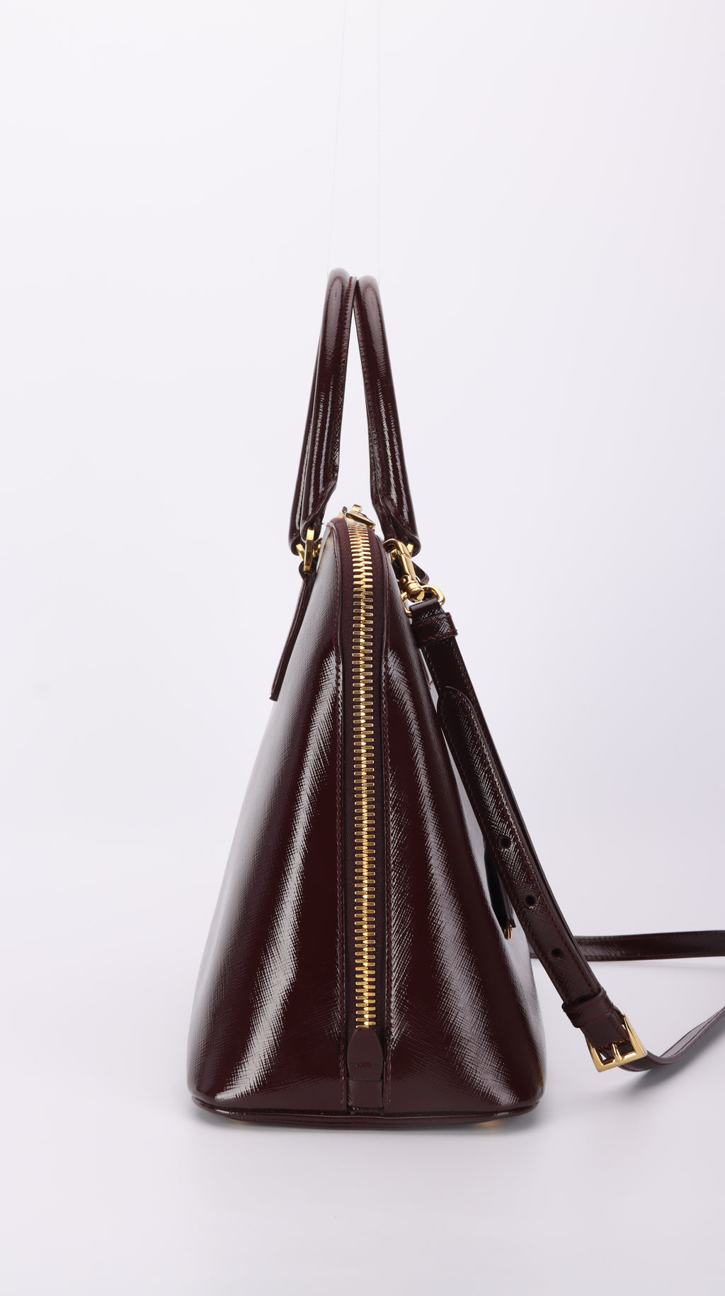 Prada Promenade Shoulder Bag - Burgundy