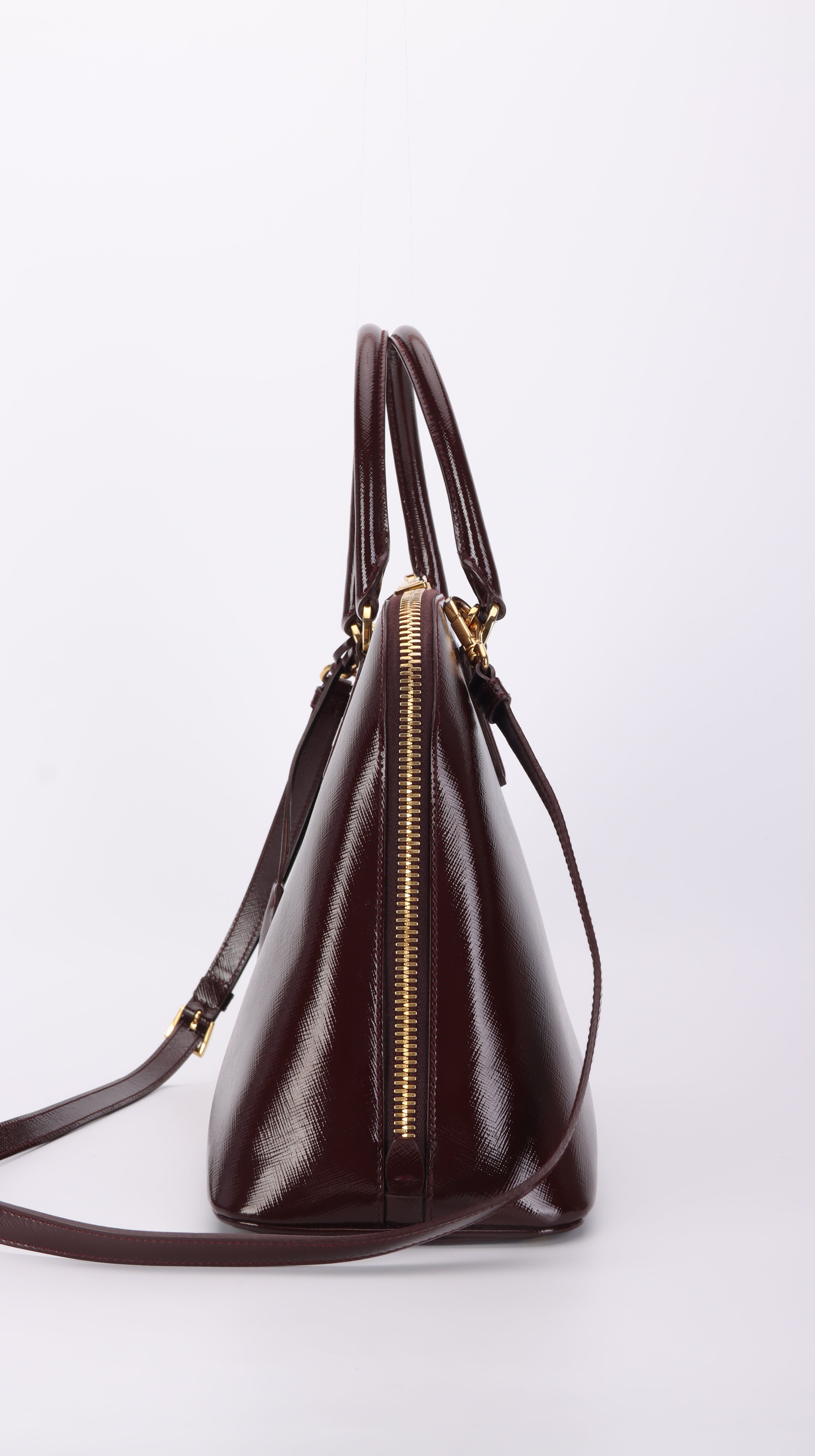 Prada Promenade Shoulder Bag - Burgundy