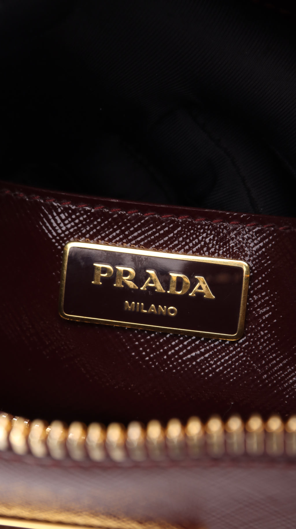 Prada Promenade Shoulder Bag - Burgundy