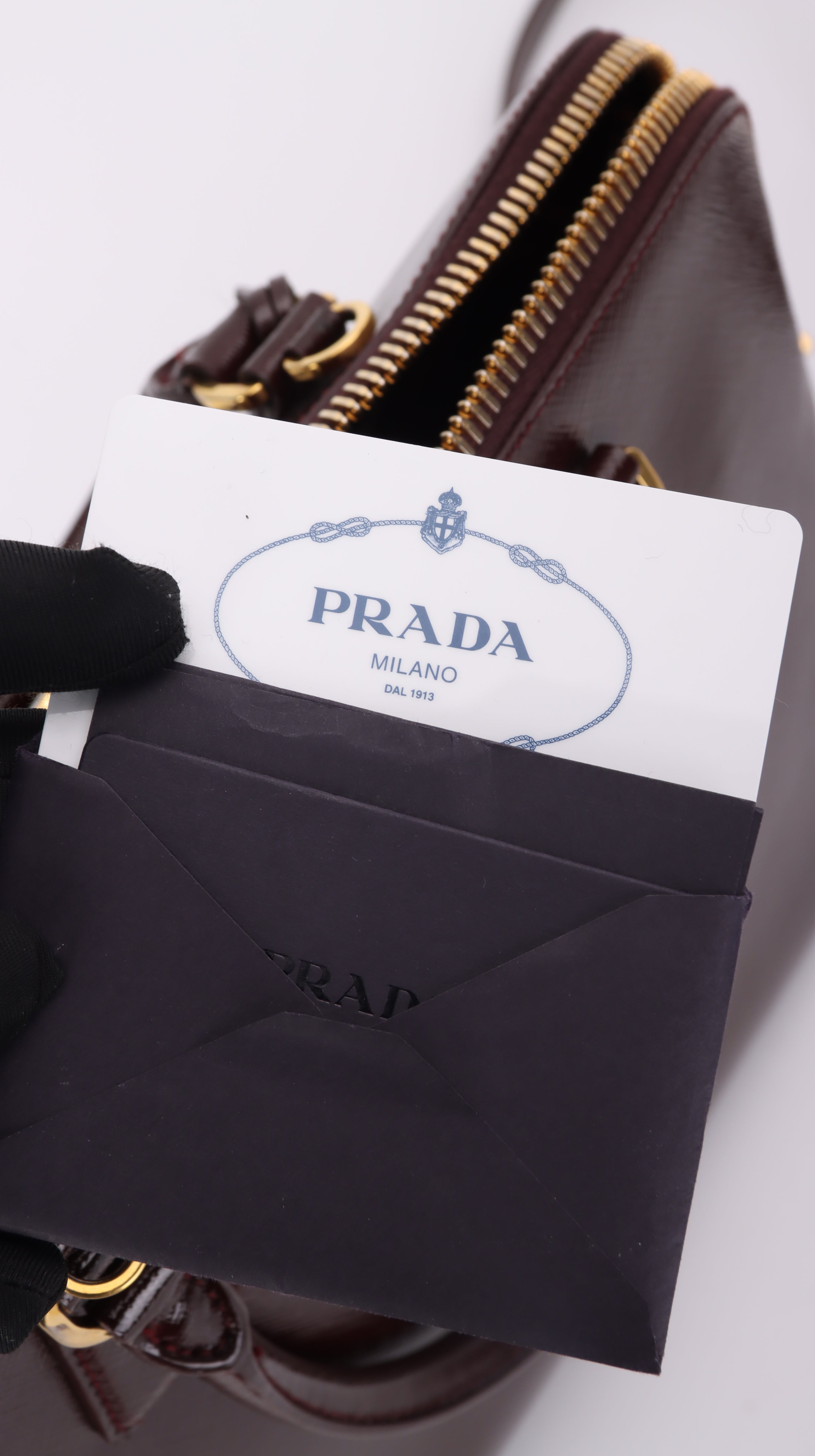 Prada Promenade Shoulder Bag - Burgundy