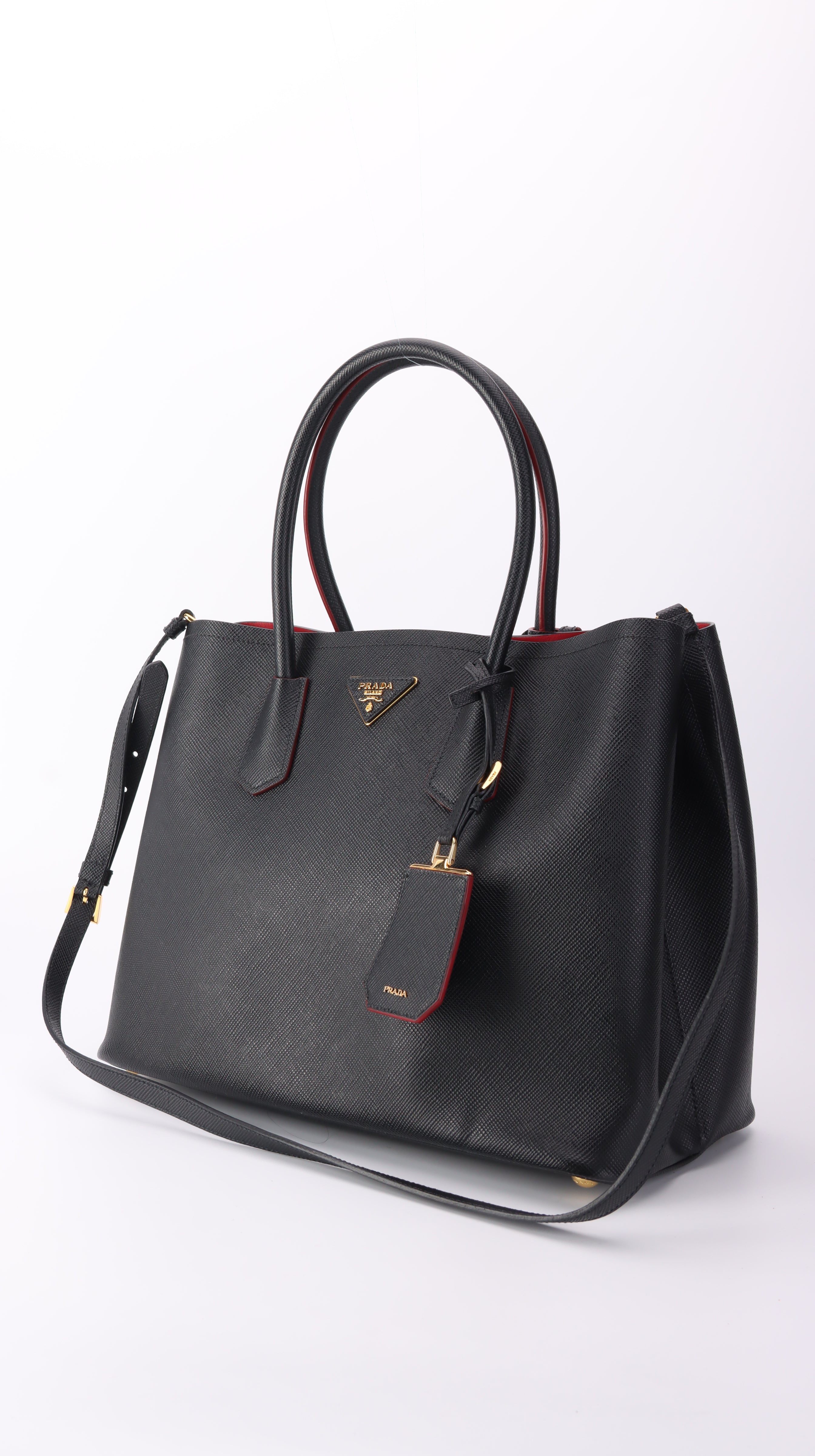 Prada Double Bag - Black