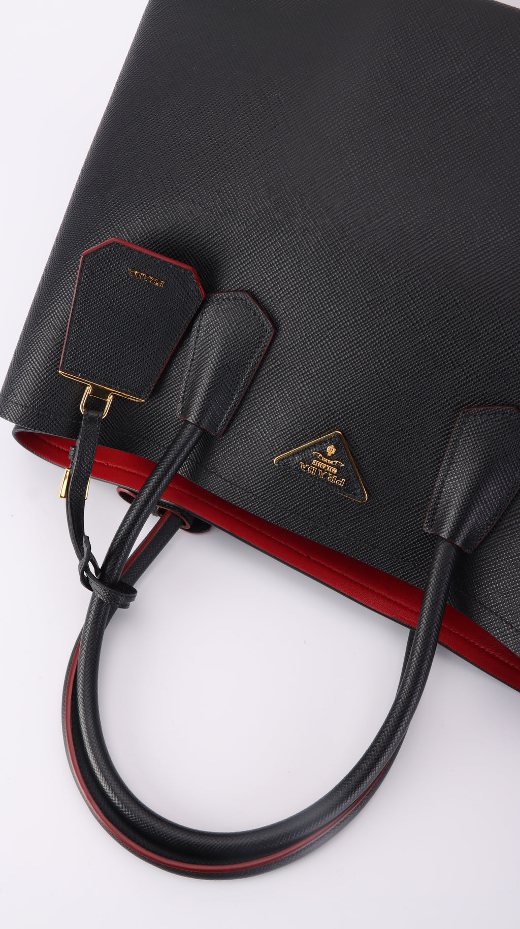 Prada Double Bag - Black