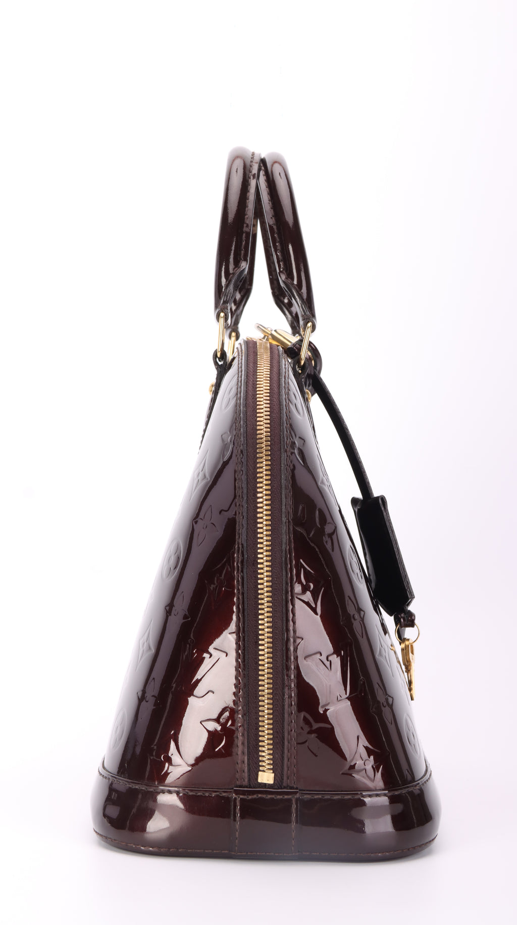 Louis Vuitton Alma Handbag - Patent Burgundy