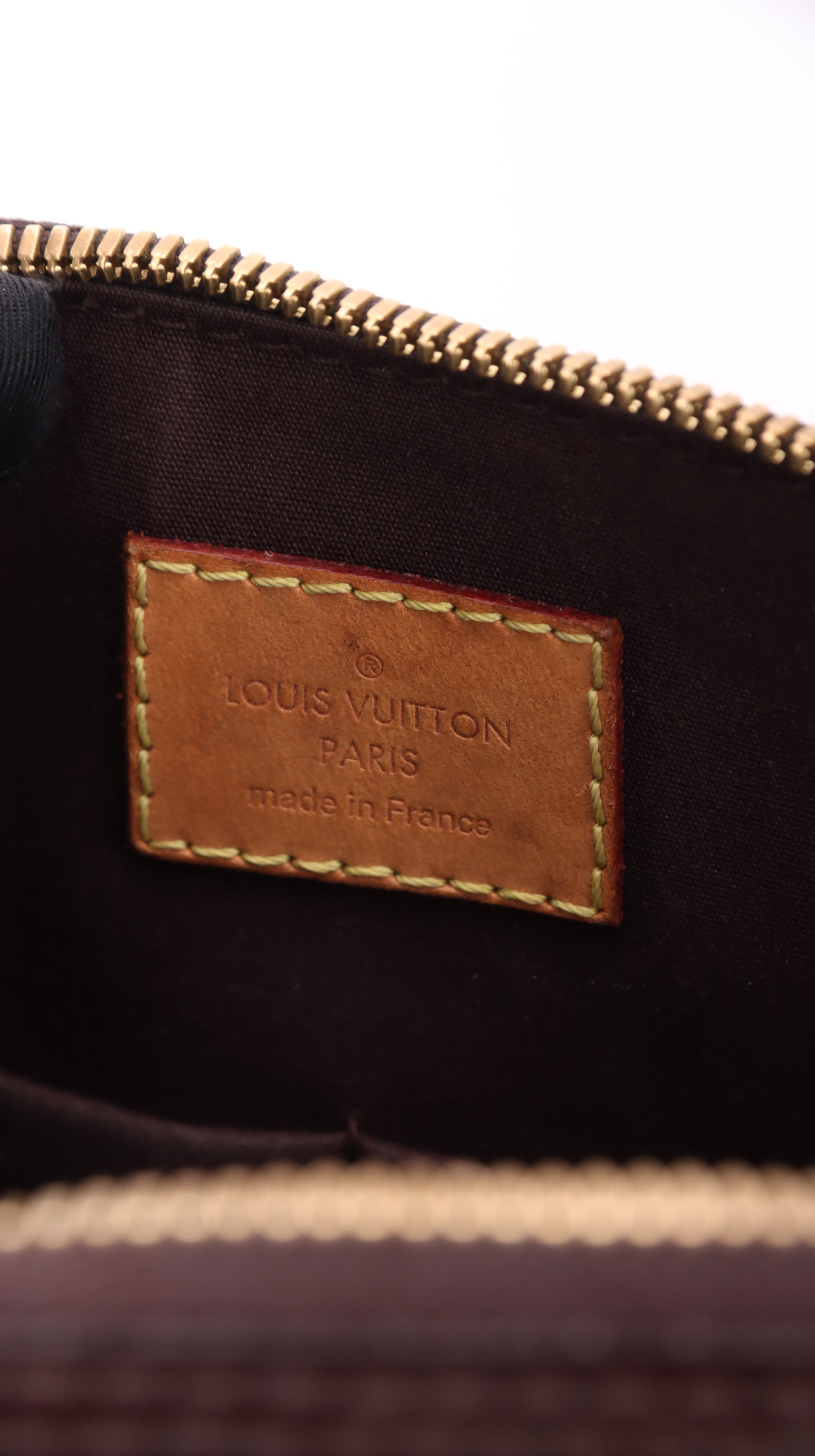 Louis Vuitton Alma Handbag - Patent Burgundy