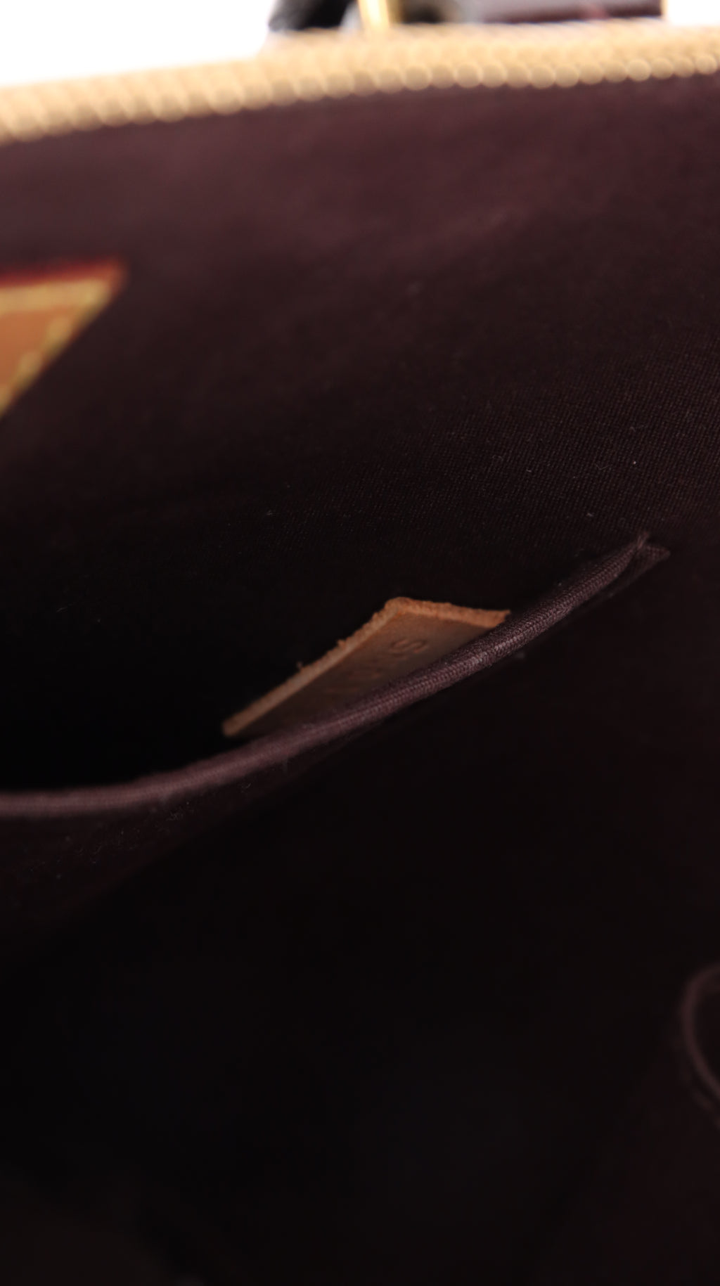 Louis Vuitton Alma Handbag - Patent Burgundy