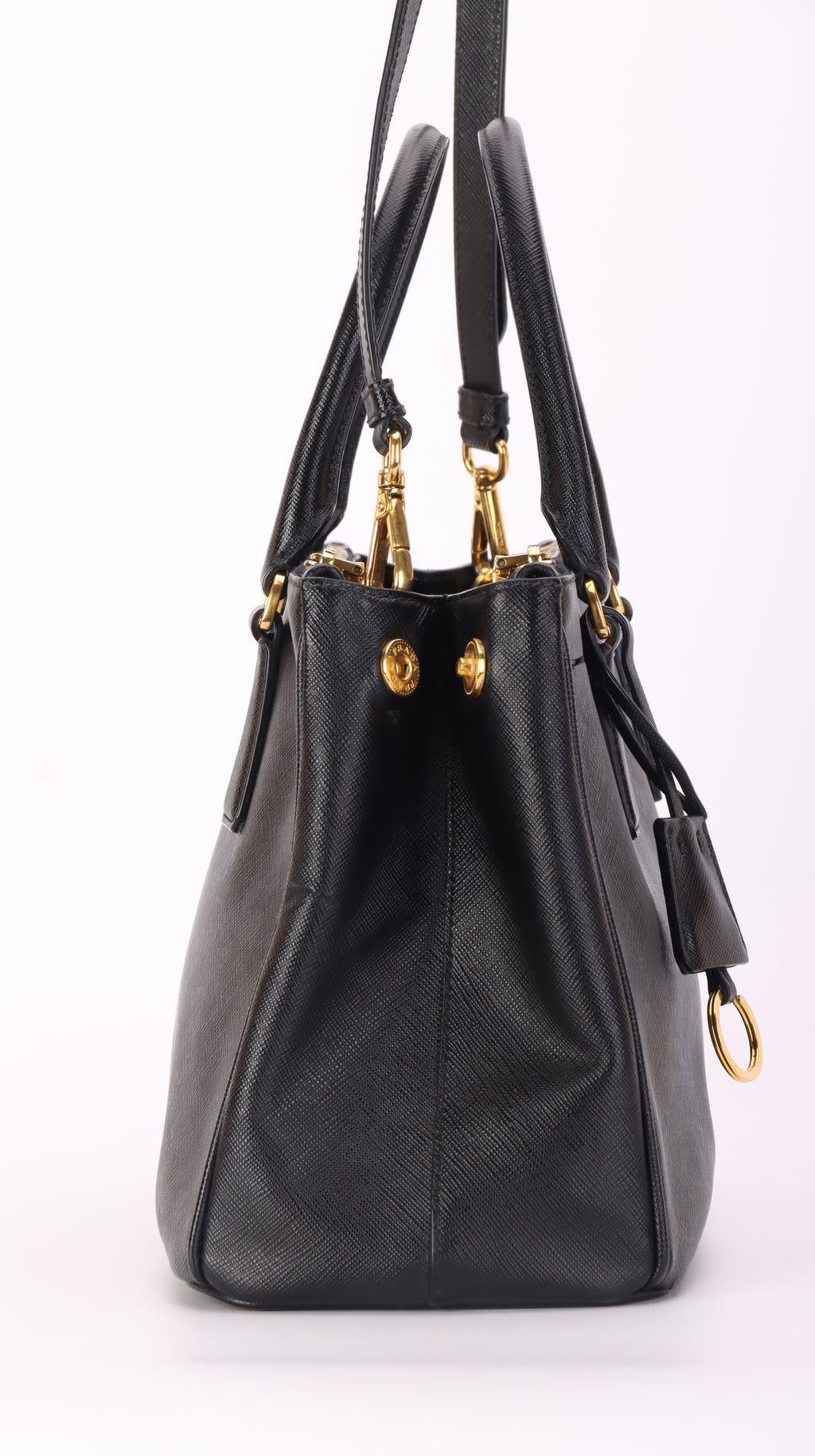 Prada Galleria Saffiano Shoulder Bag - Black