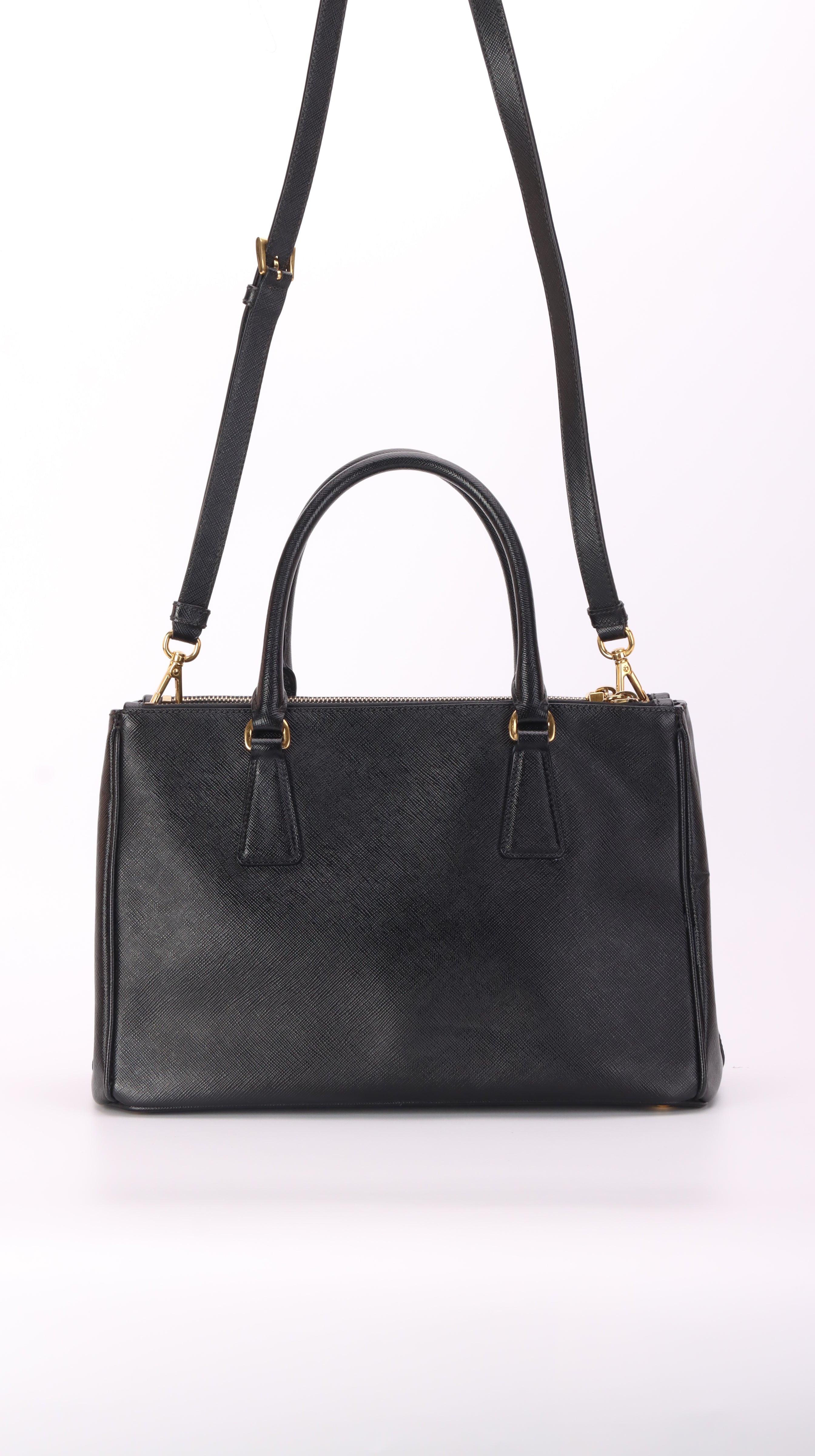 Prada Galleria Saffiano Shoulder Bag - Black